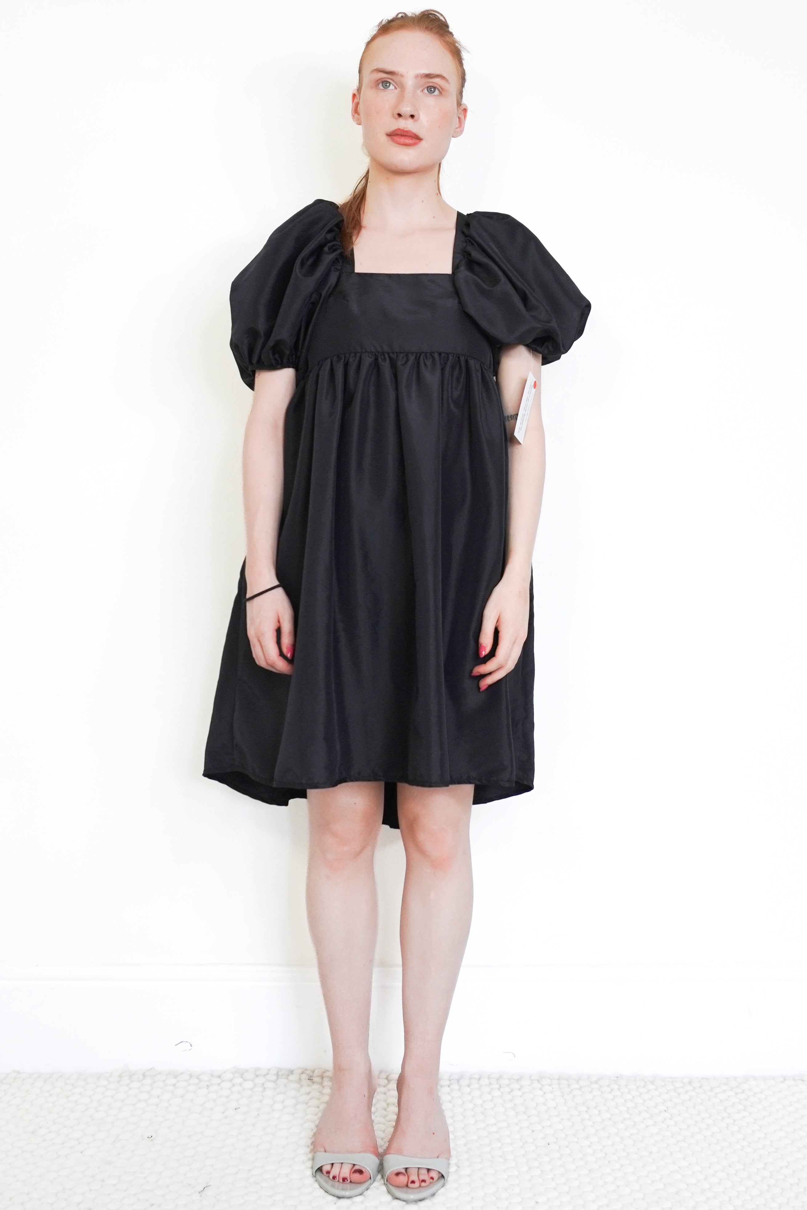 Cecilie Bahnsen Tilde Dress in Black front photo chelsea london
