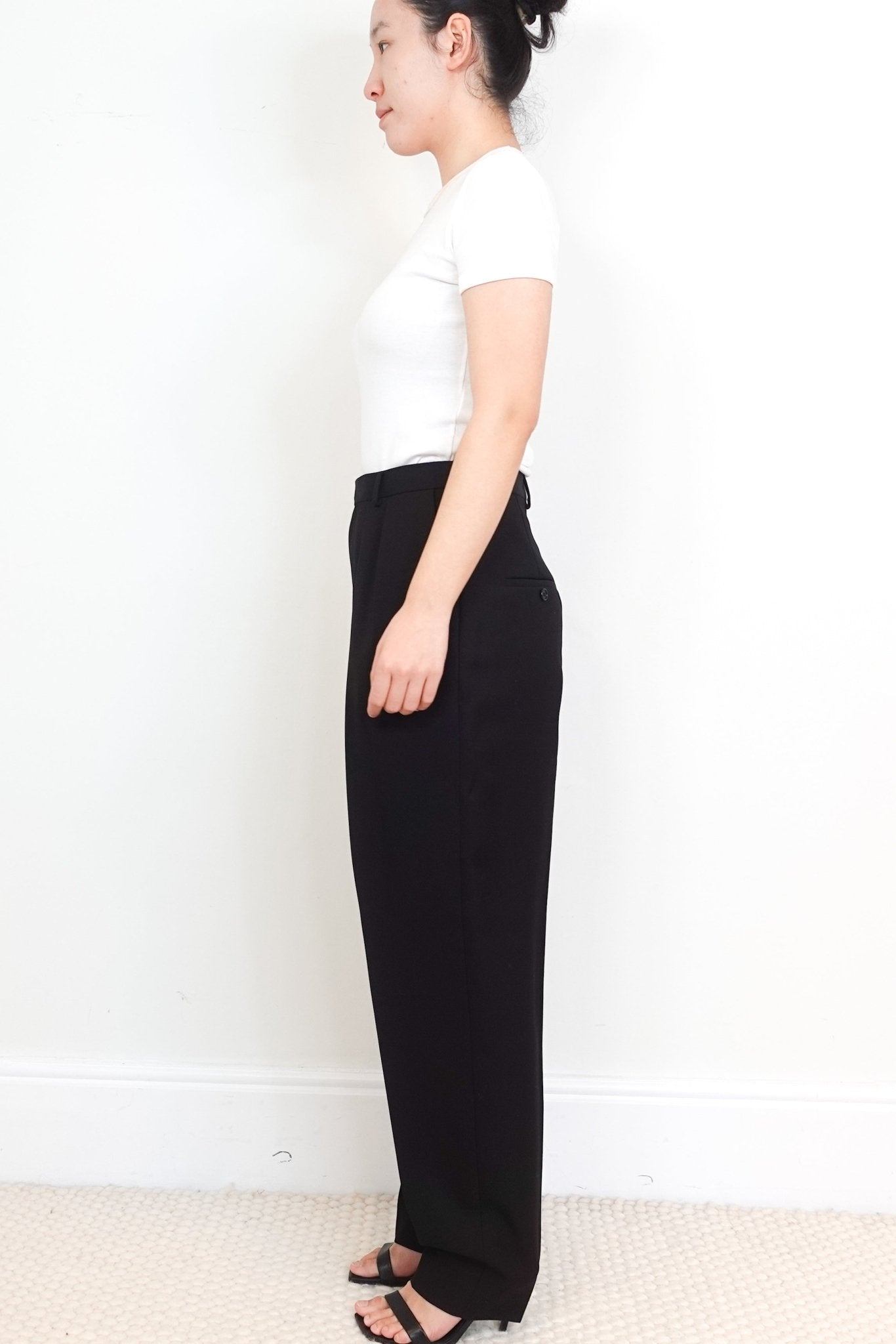 Celine Black Wool Tailored Trousers RRP £800 | Authentic Preloved - Reloved Again