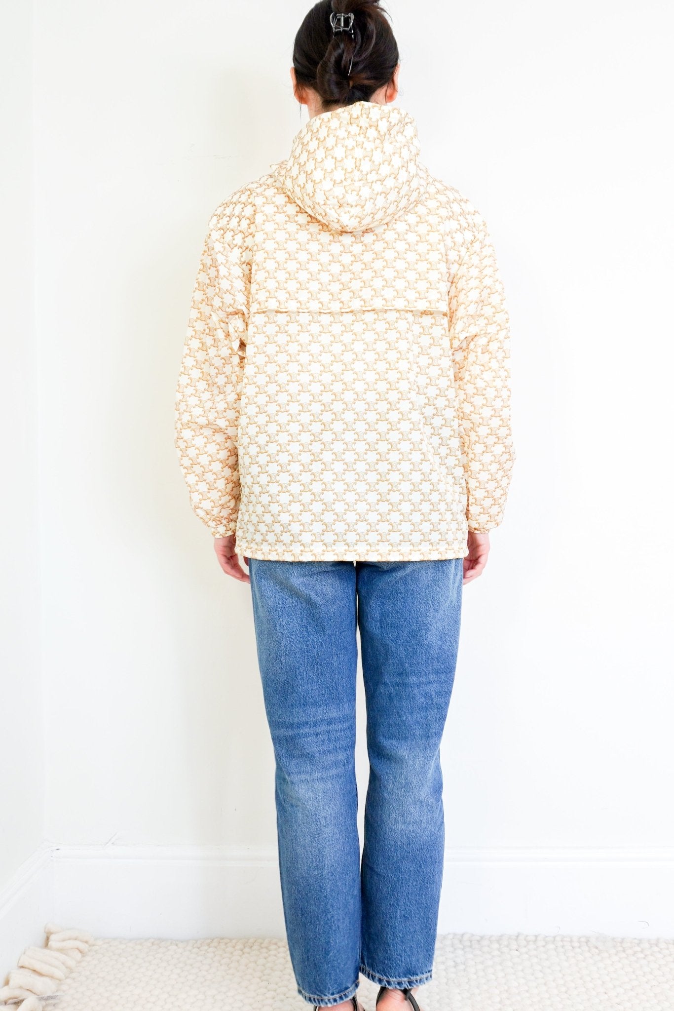 Celine Cream Triomphe Windbreaker Jacket RRP £1800 | Authentic Preloved - Reloved Again