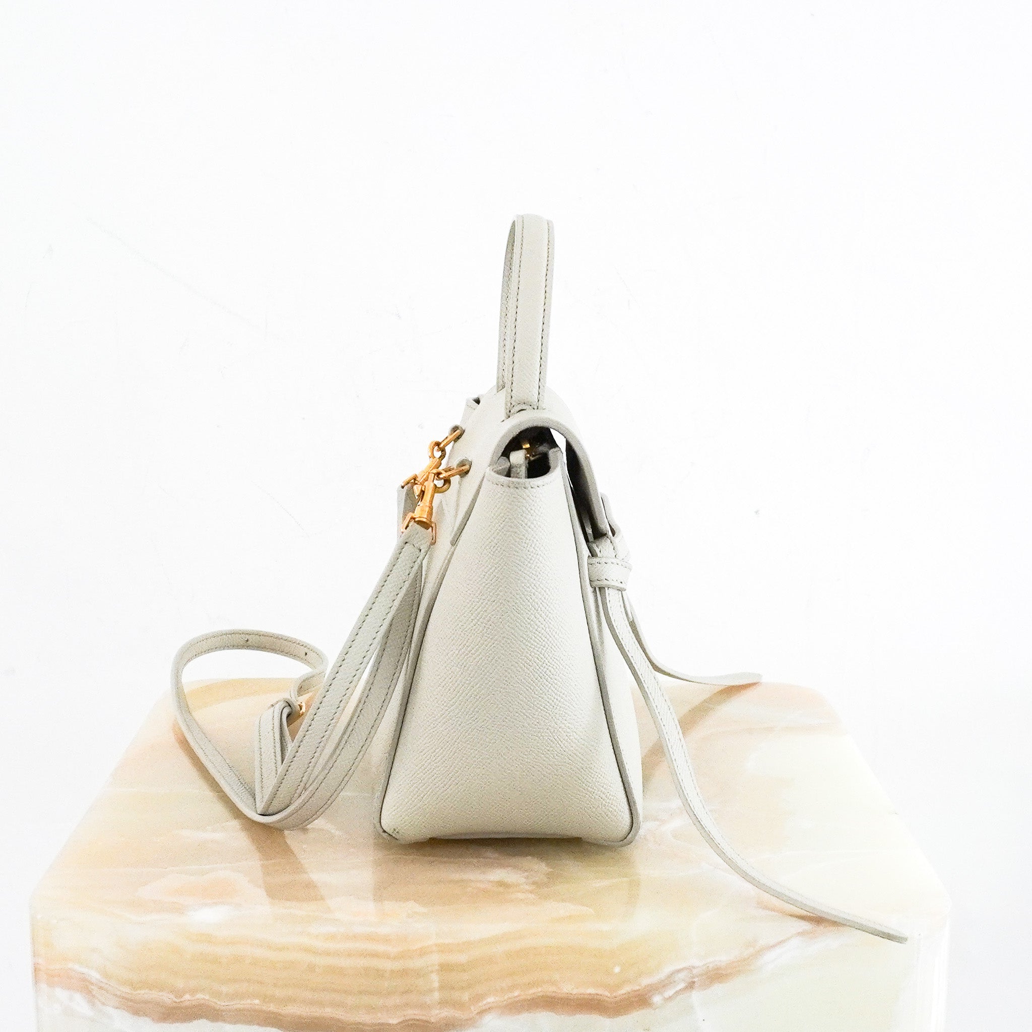 Celine-Micro-Belt-Shoulder-Bag-in-Taupe-side-picture