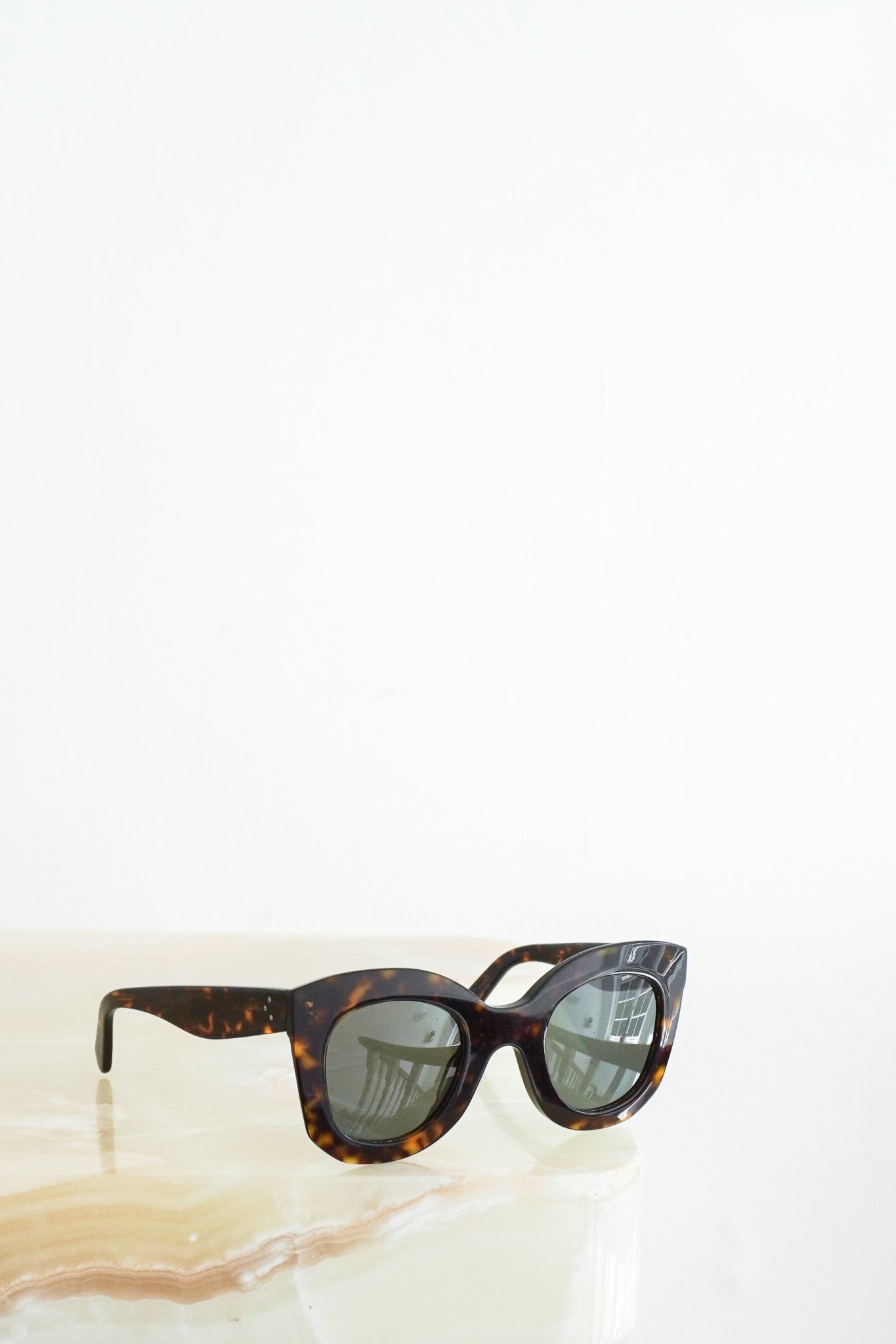 Celine Tortoiseshell Rectangular Sunglasses RRP £360 | Authentic Preloved FINAL SALE - Reloved Again