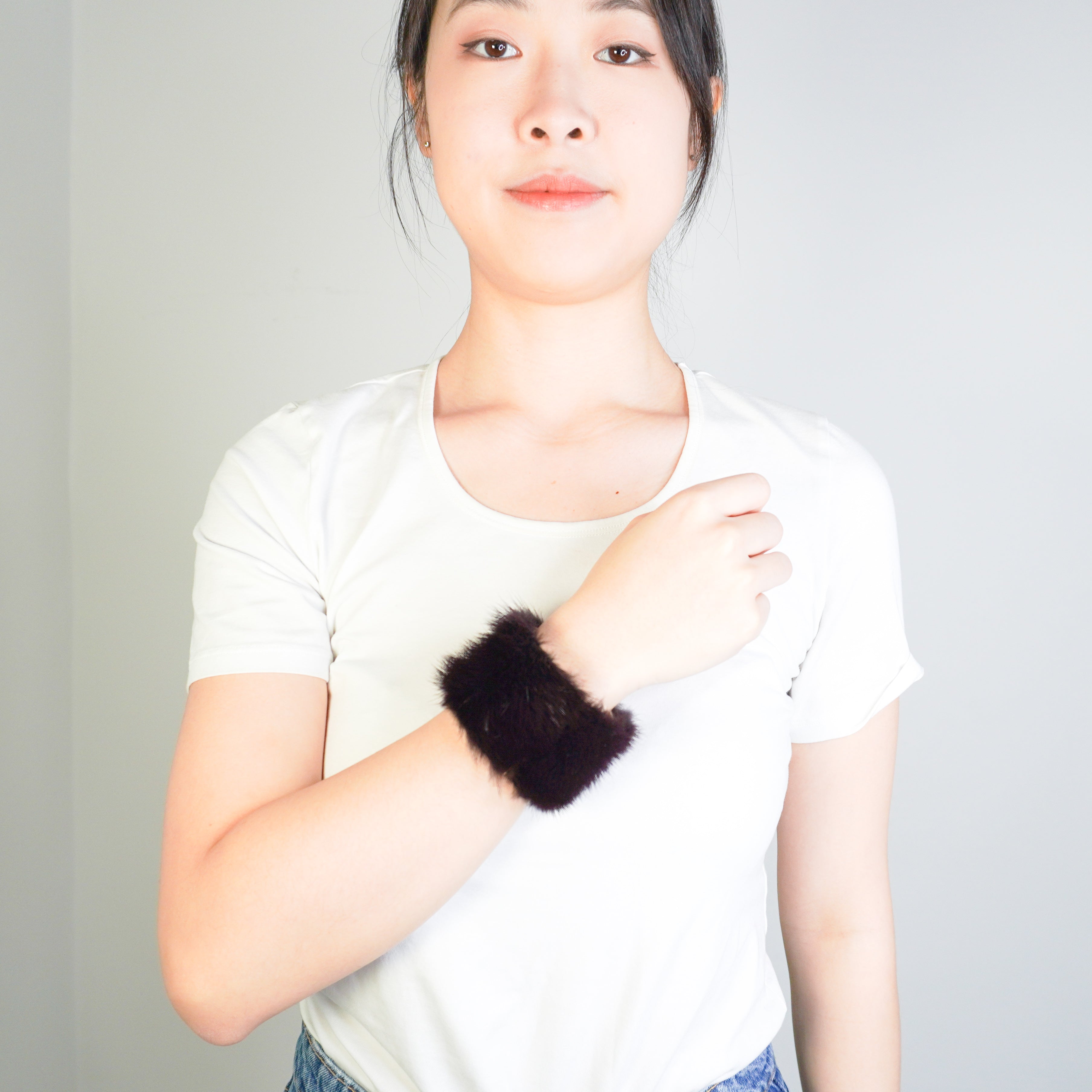 Celine-by-Pheobe-Philo-Mink-Bracelet-model-picture-Chelsea-London