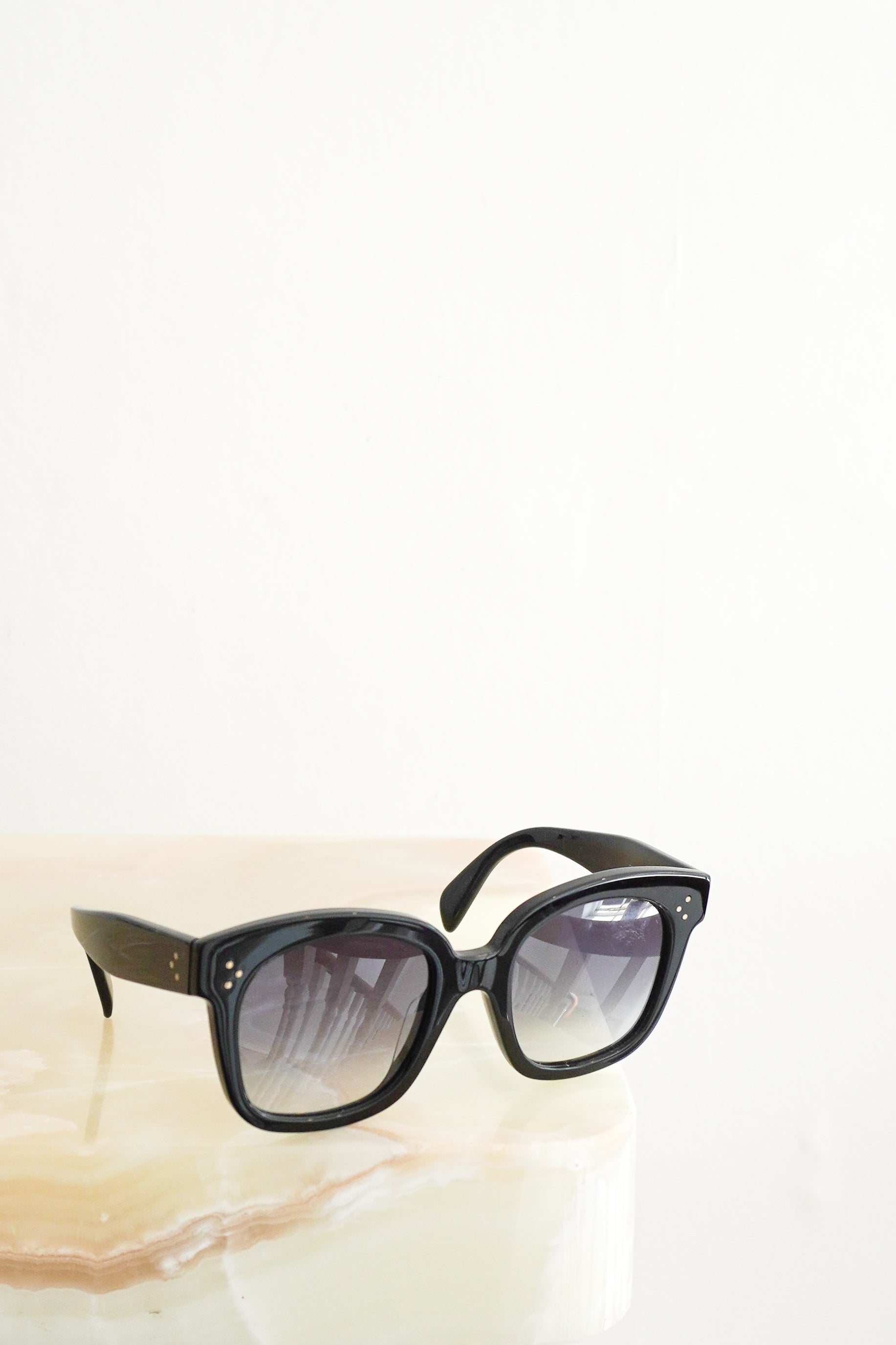 Celine CL4002UN Cat Eye Black Sunglasses front photo chelsea london