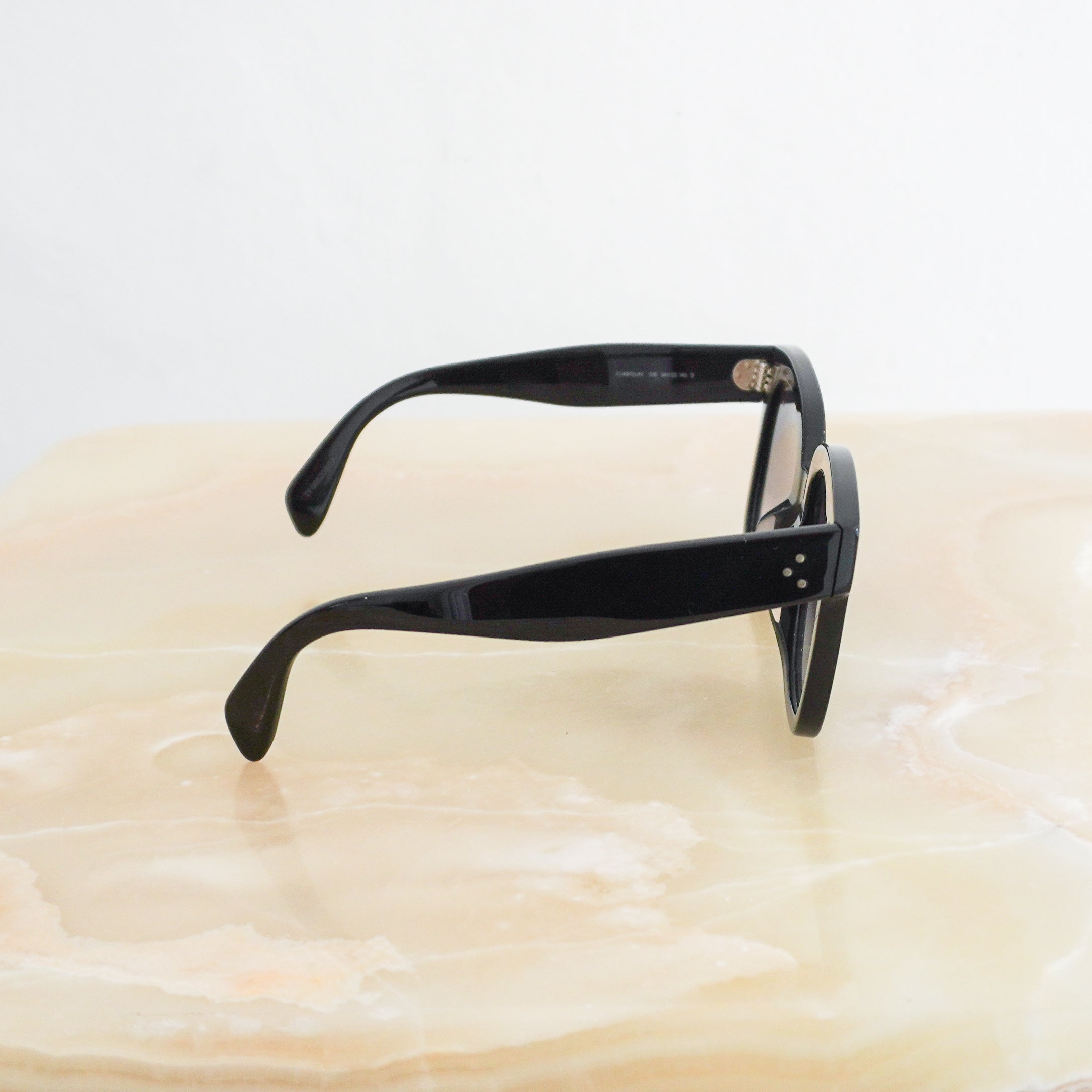 Celine CL4002UN Cat Eye Black Sunglasses side photo chelsea london
