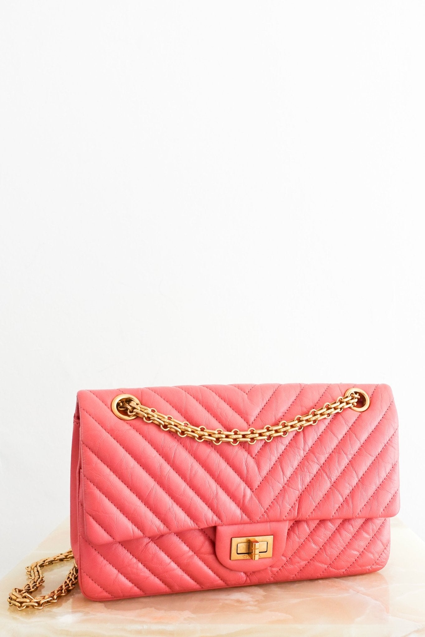 Chanel 2.55 Double Flap Pink Handbag RRP £6400 | Authentic Preloved - Reloved Again