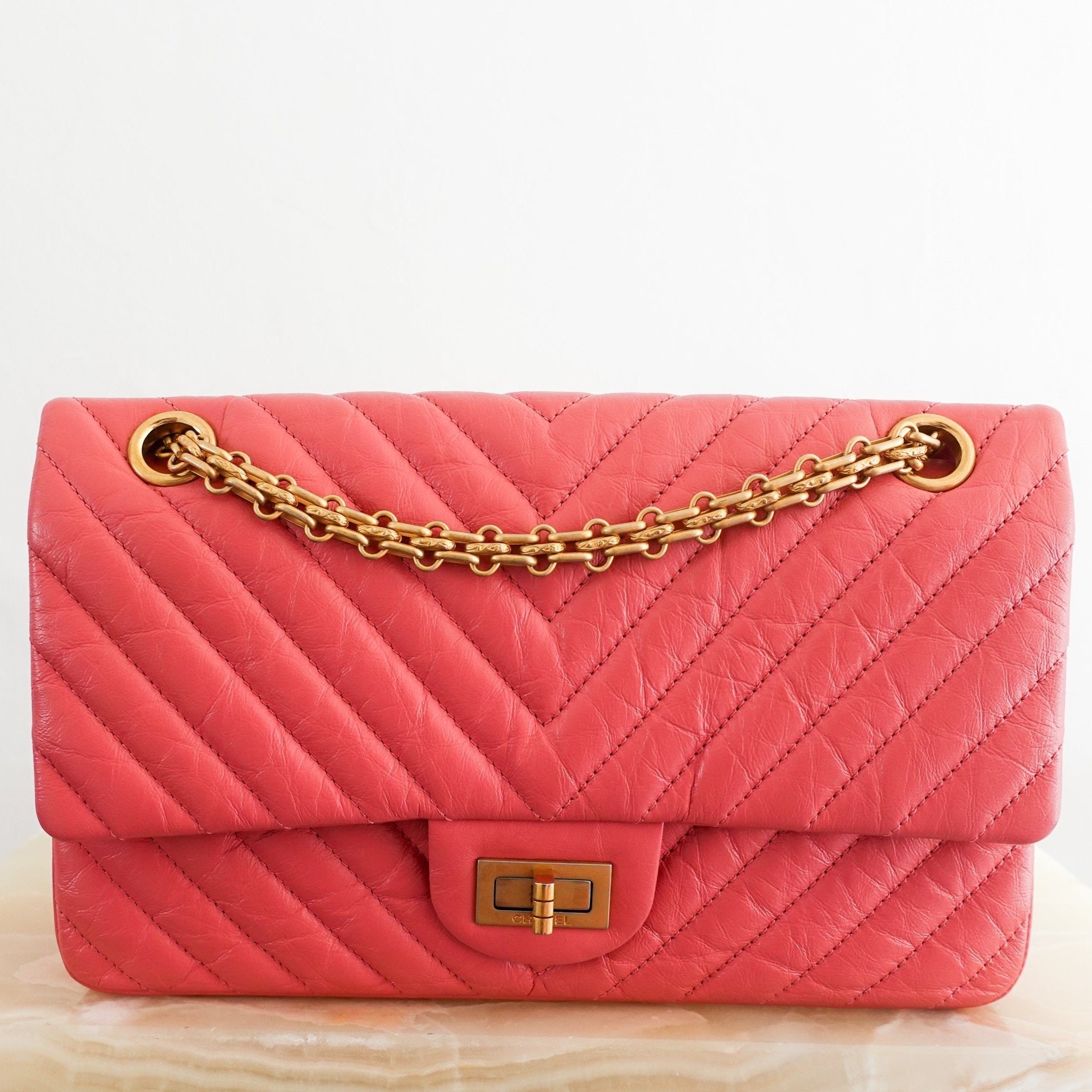 Chanel 2.55 Double Flap Pink Handbag RRP £6400 | Authentic Preloved - Reloved Again