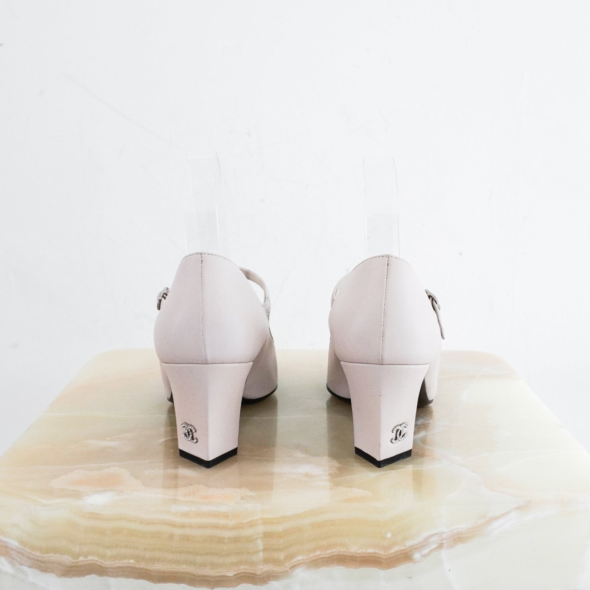 Chanel Beige Mary Jane Heels RRP £800 | Authentic Preloved - Reloved Again