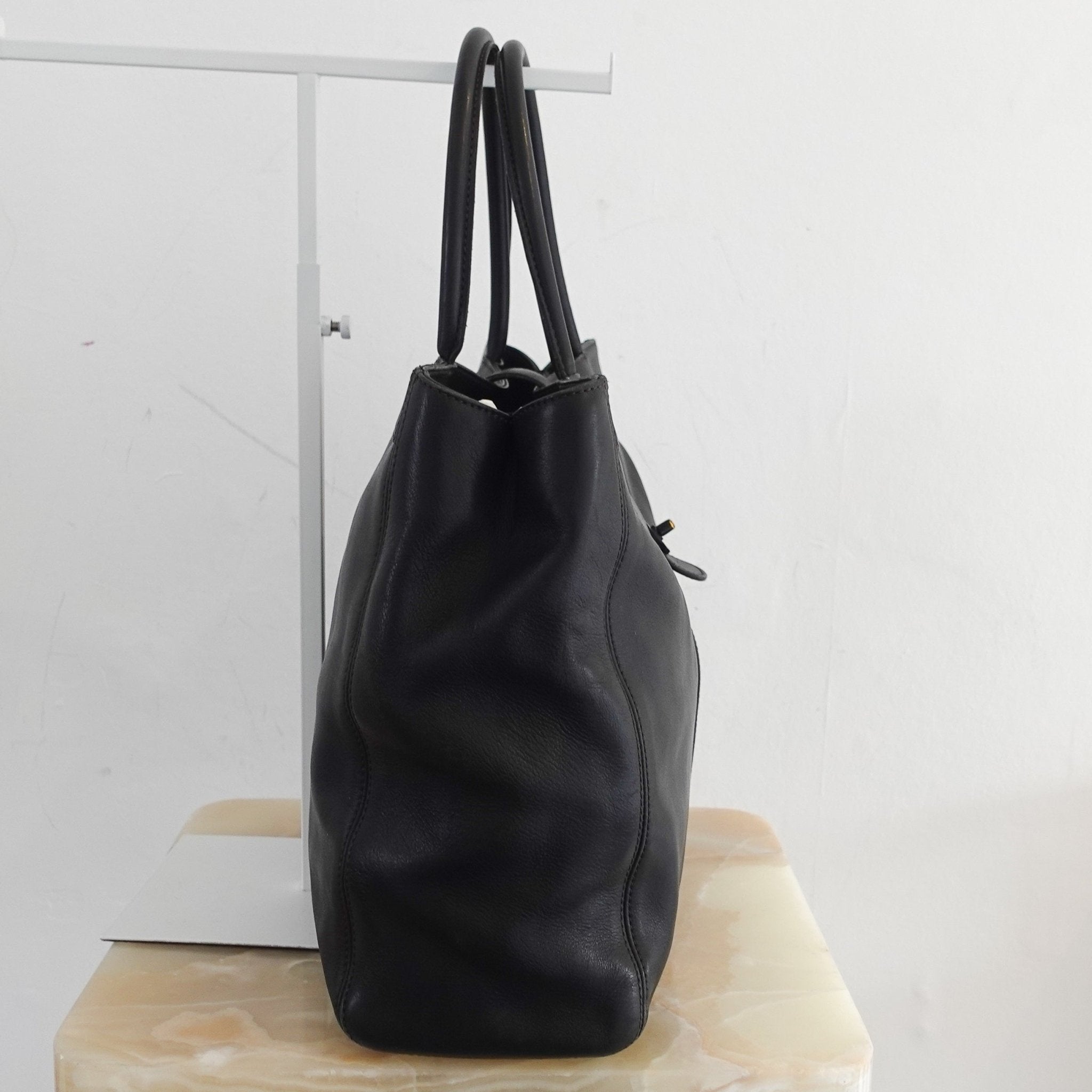 Chanel Black Leather Slouch Tote bag | Authentic Preloved - Reloved Again