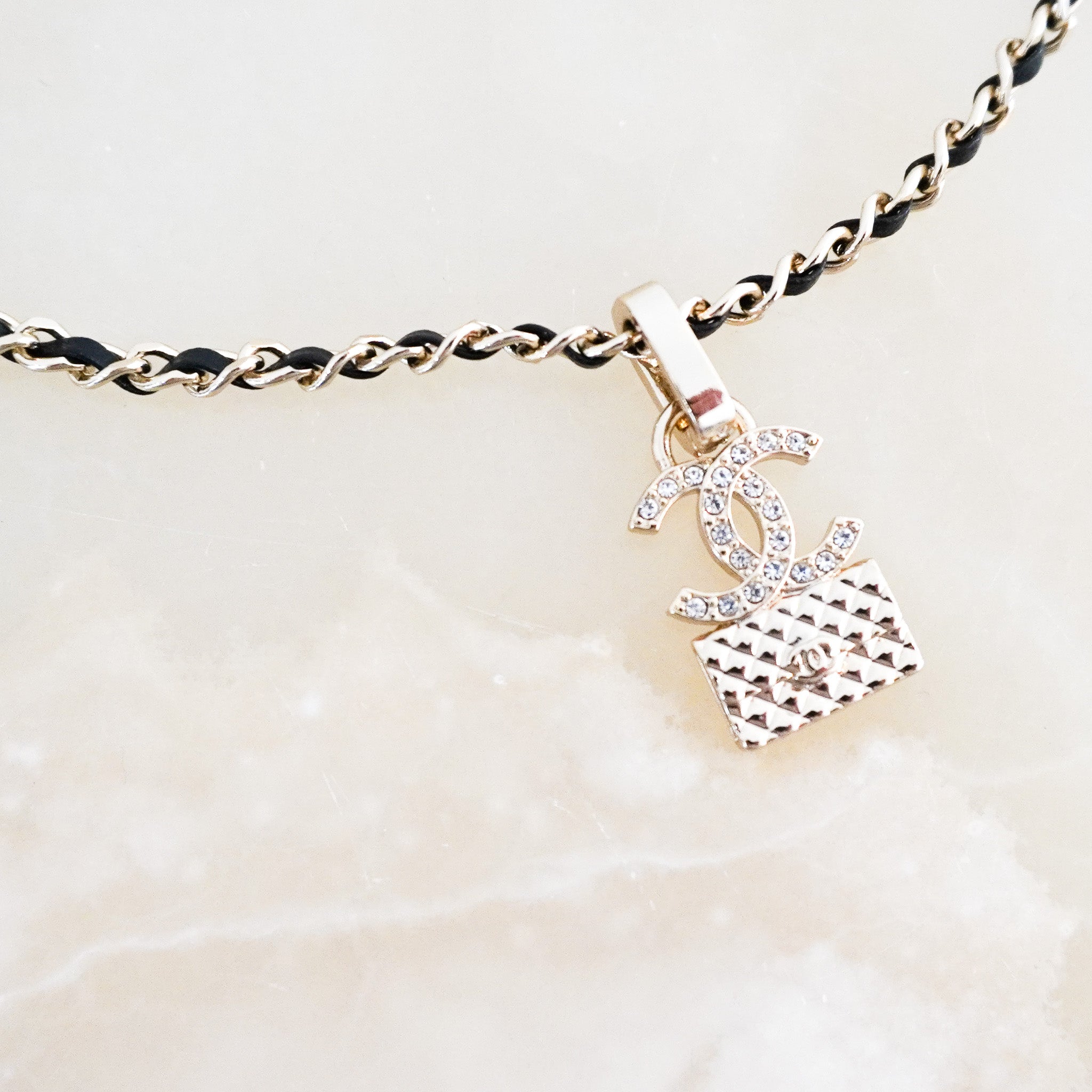 Chanel CC Interlocking Pendant Necklace RRP £1430 | Authentic Preloved - Reloved Again