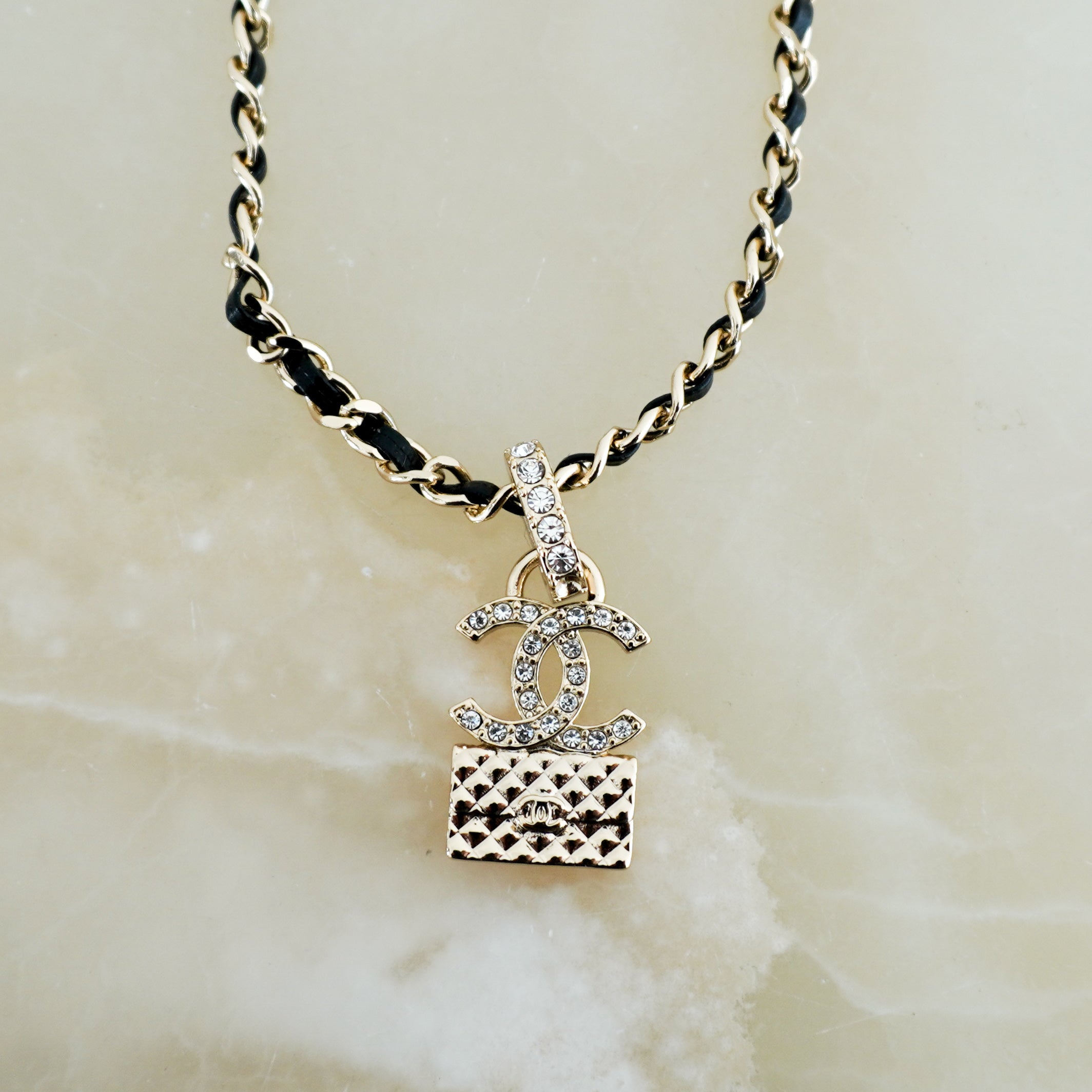 Chanel CC Interlocking Pendant Necklace RRP £1430 | Authentic Preloved - Reloved Again