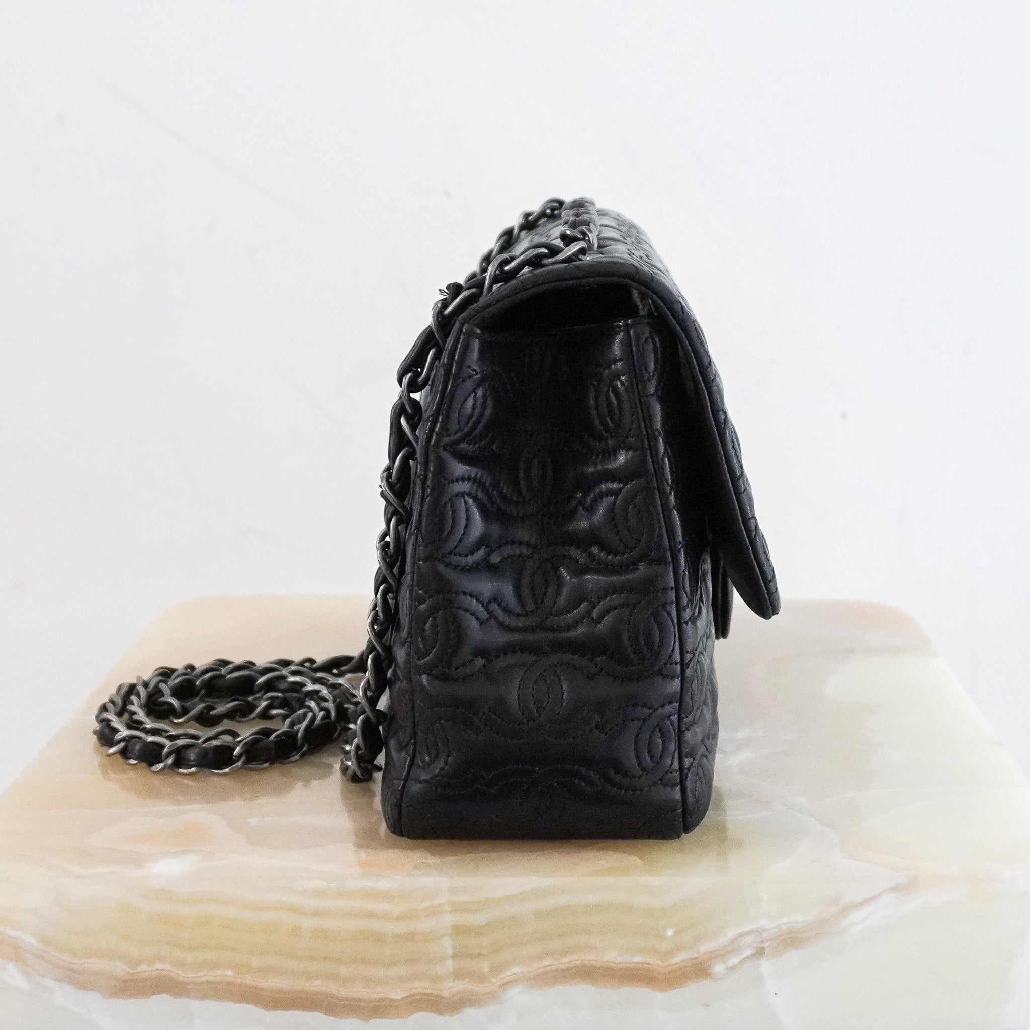 Chanel CC Quilted Lambskin Jumbo Single Flap Bag RRP £10000 | Authentic Preloved - Reloved Again