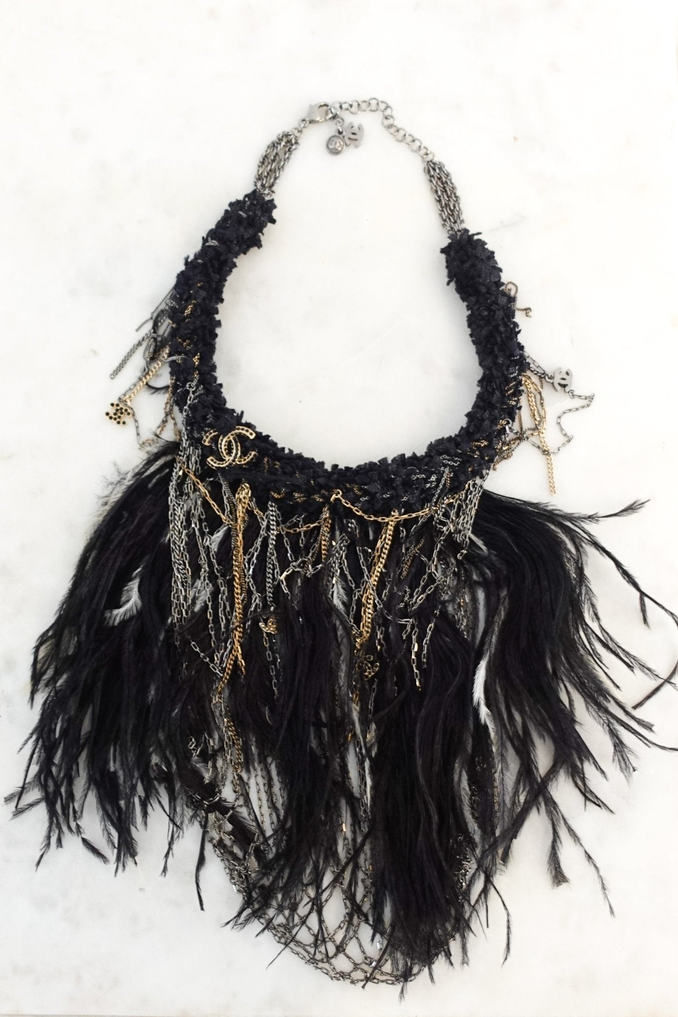 Chanel Feather Necklace Runway Piece | Authentic Preloved - Reloved Again