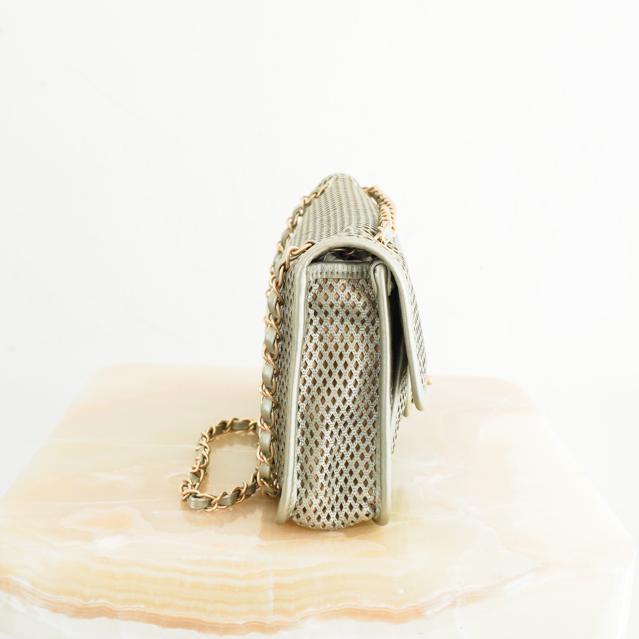 Chanel-French-Riviera-Perforated-Metallic-Medium-Flap-Bag-side-picture