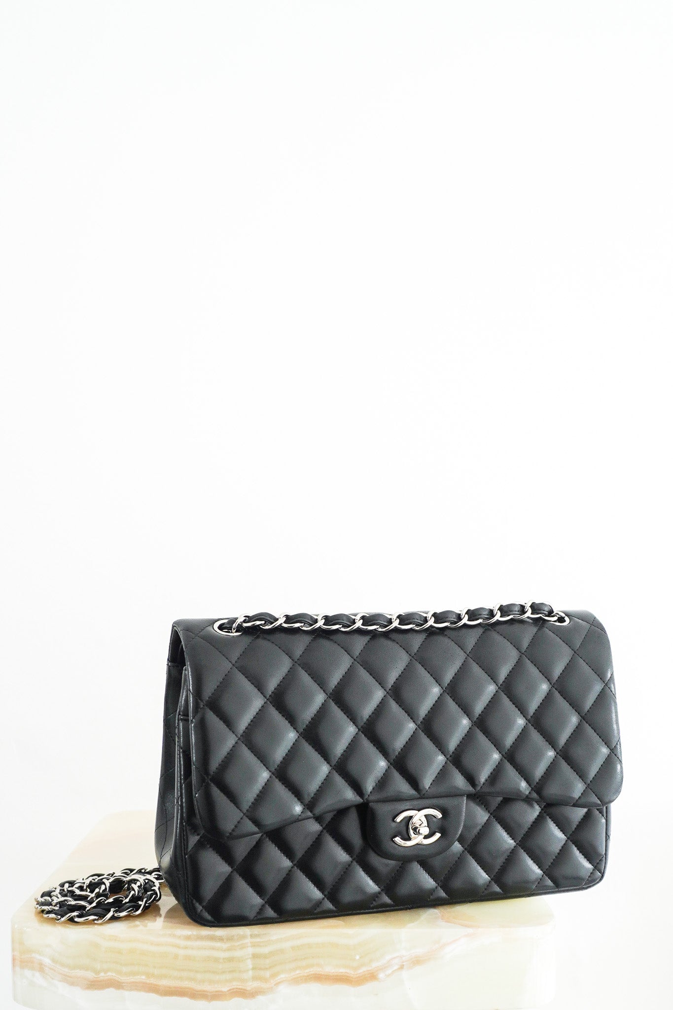 Chanel Jumbo Lambskin Double Flap in Black RRP £10000 | Authentic Preloved - Reloved Again