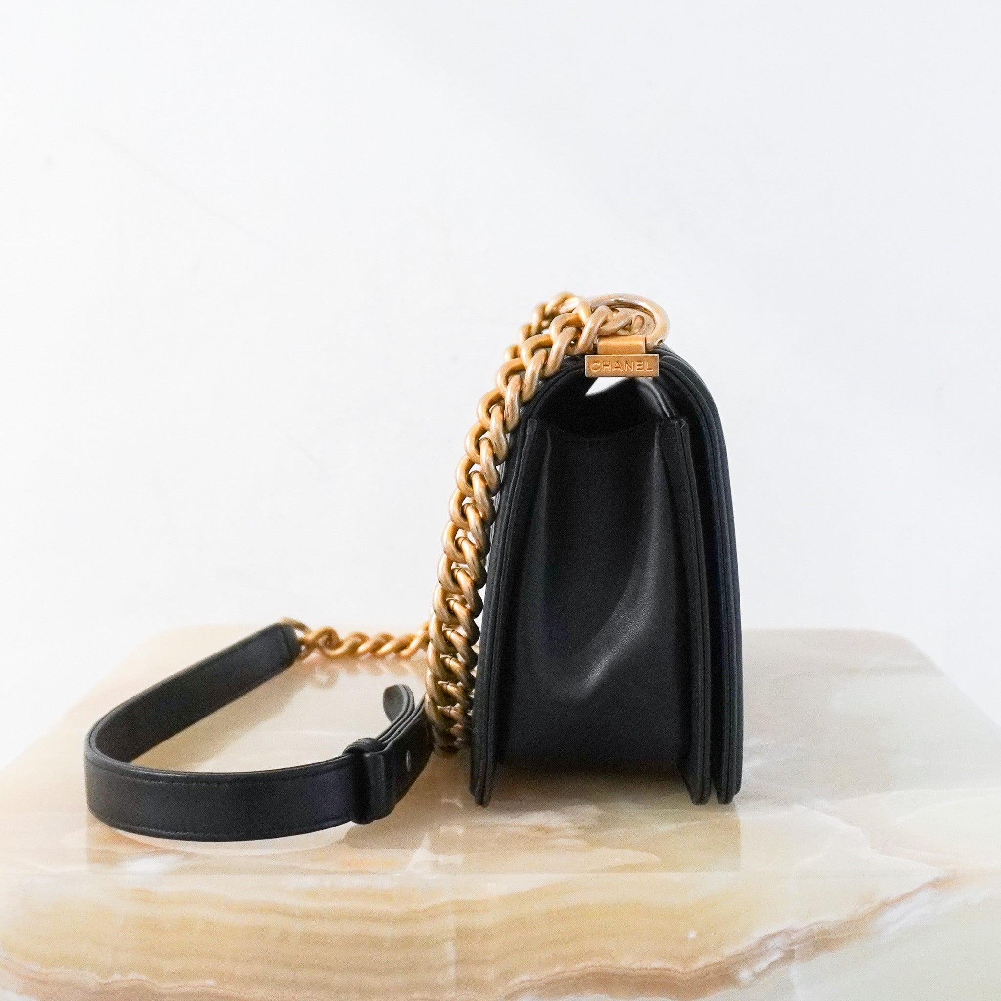 Chanel-Medium-Boy-Bag-in-Black-side-picture