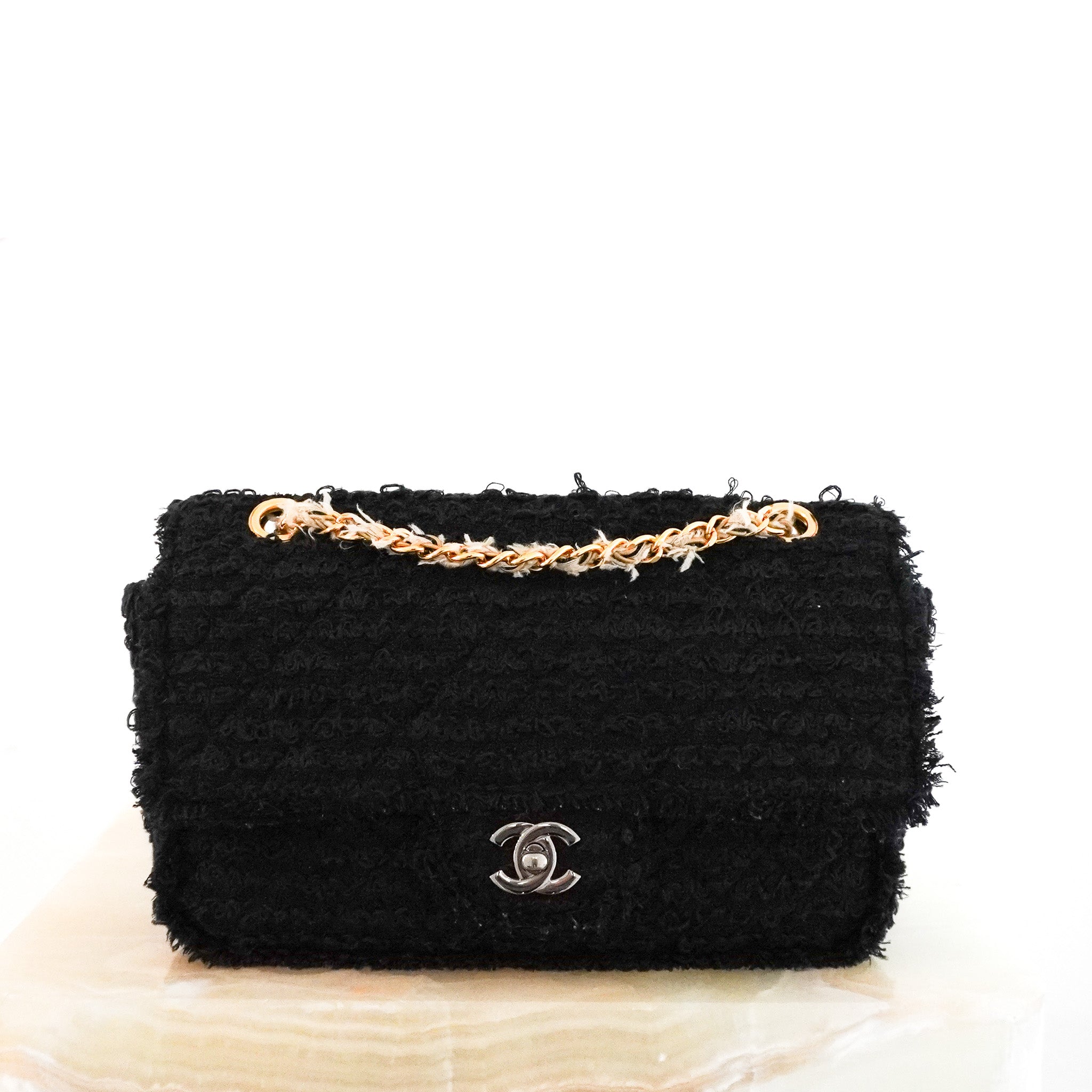 Chanel Medium Classic Tweed Single Flap Bag RRP £8410 | Authentic Preloved - Reloved Again