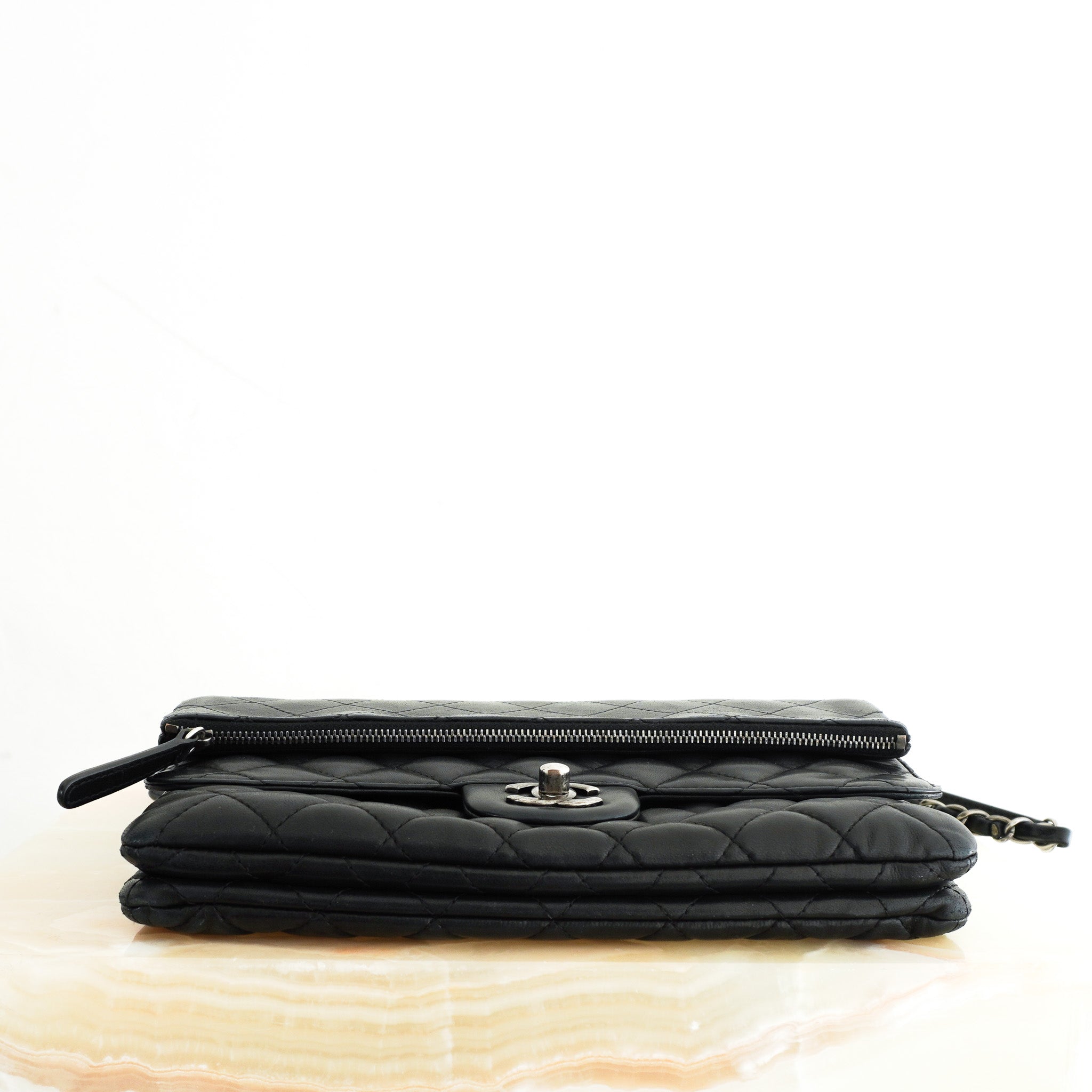 RARE Chanel Paris - Salzburg Zip Multi Flap Lambskin Bag | Authentic Preloved - Reloved Again