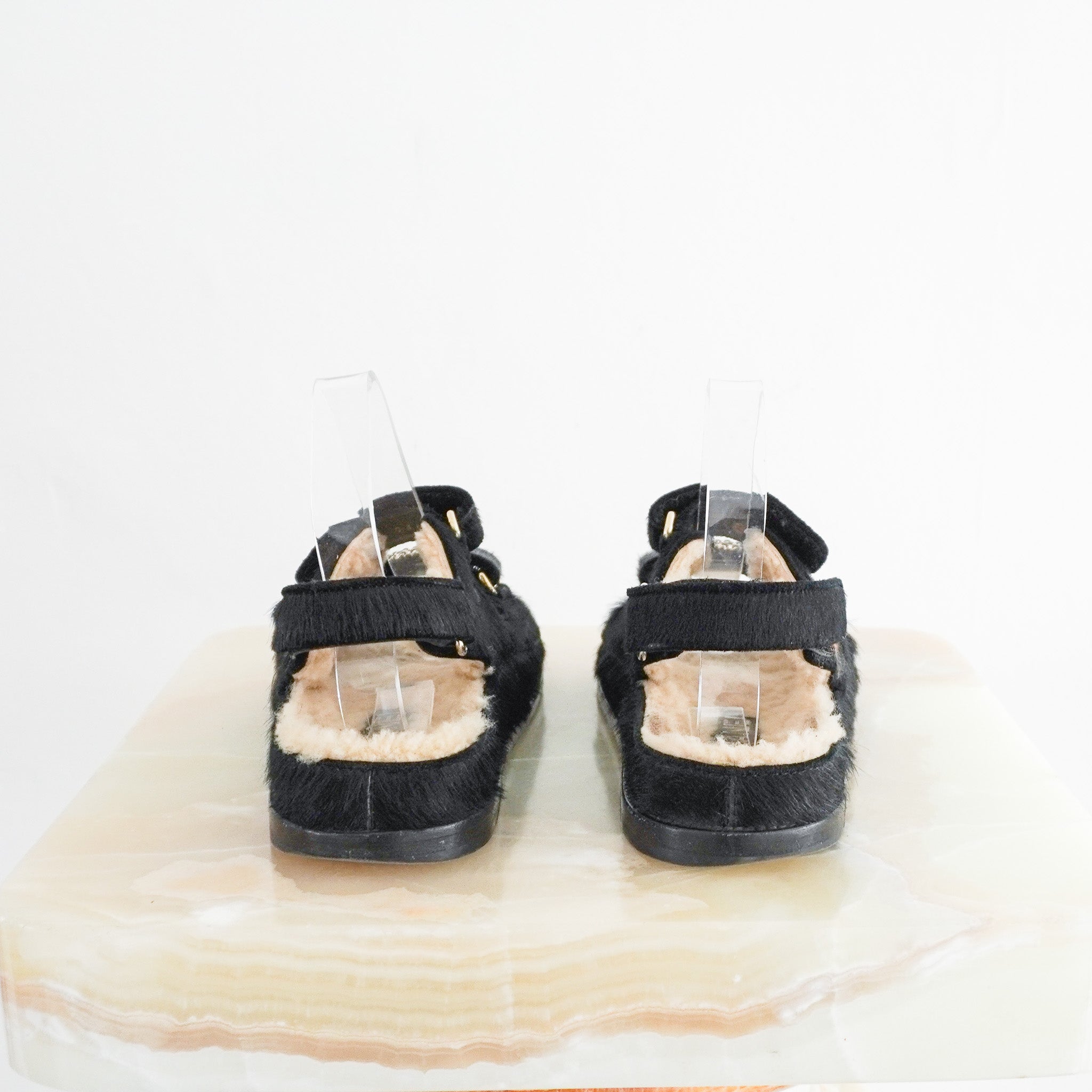 Chanel-Pony-Hair-and-Sheepskin-Dad-Sandals-Back-Picture