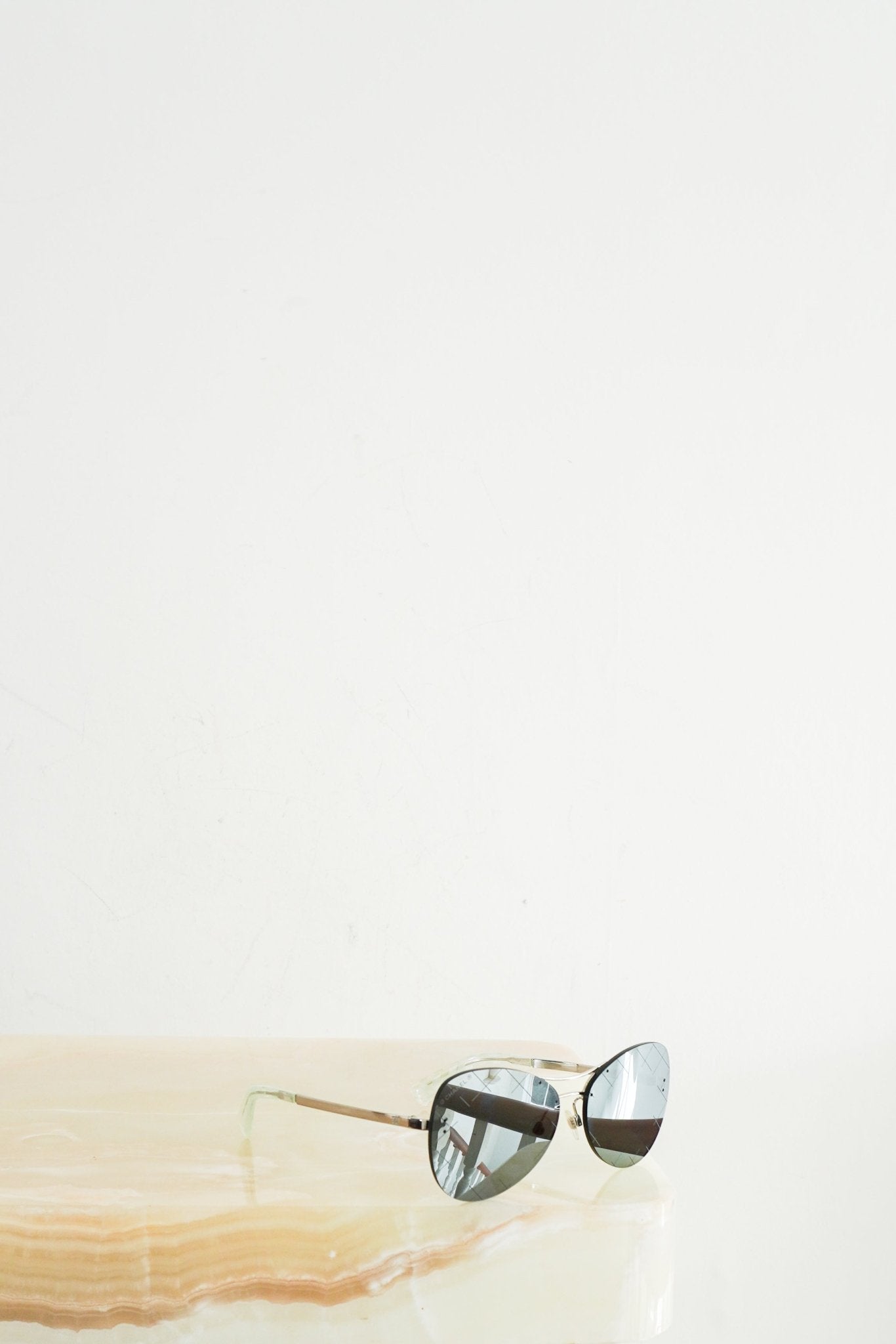 Chanel Silver Mirrored Sunglasses RRP £385 | Authentic Preloved FINAL SALE - Reloved Again