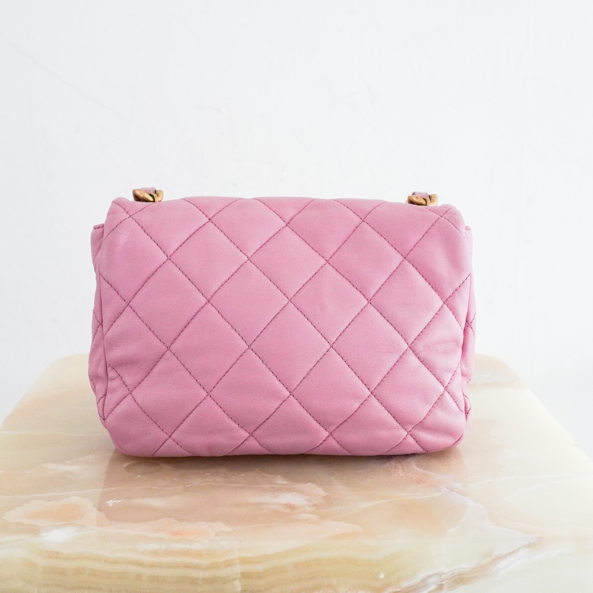 Chanel Small Pink Lambskin Flap Bag RRP £5100 | Authentic Preloved - Reloved Again