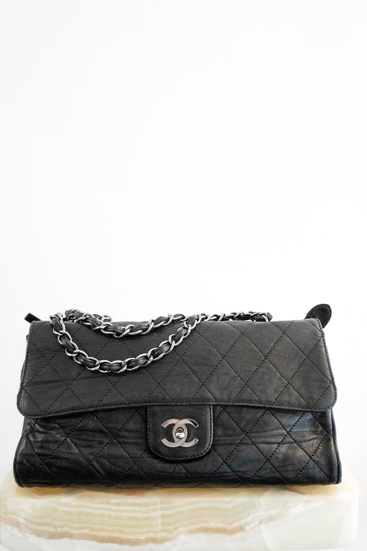 Chanel Leather Ritz Flap Bag Black | Authentic Preloved