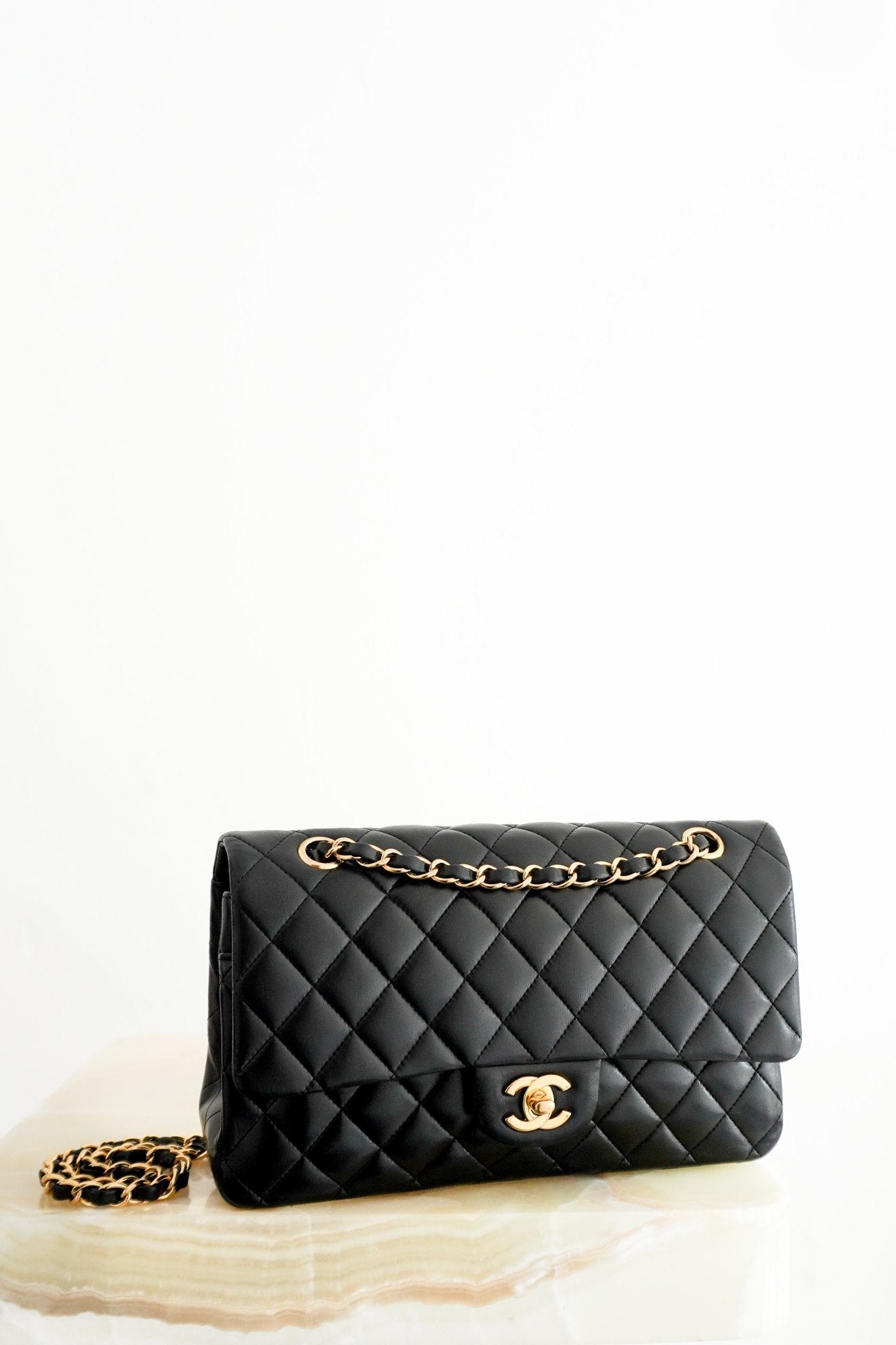 Chanel Medium Classic 11.12 Double Flap Bag Black Lambskin Gold Hardware RRP (£9090) | Authentic Preloved - Reloved Again
