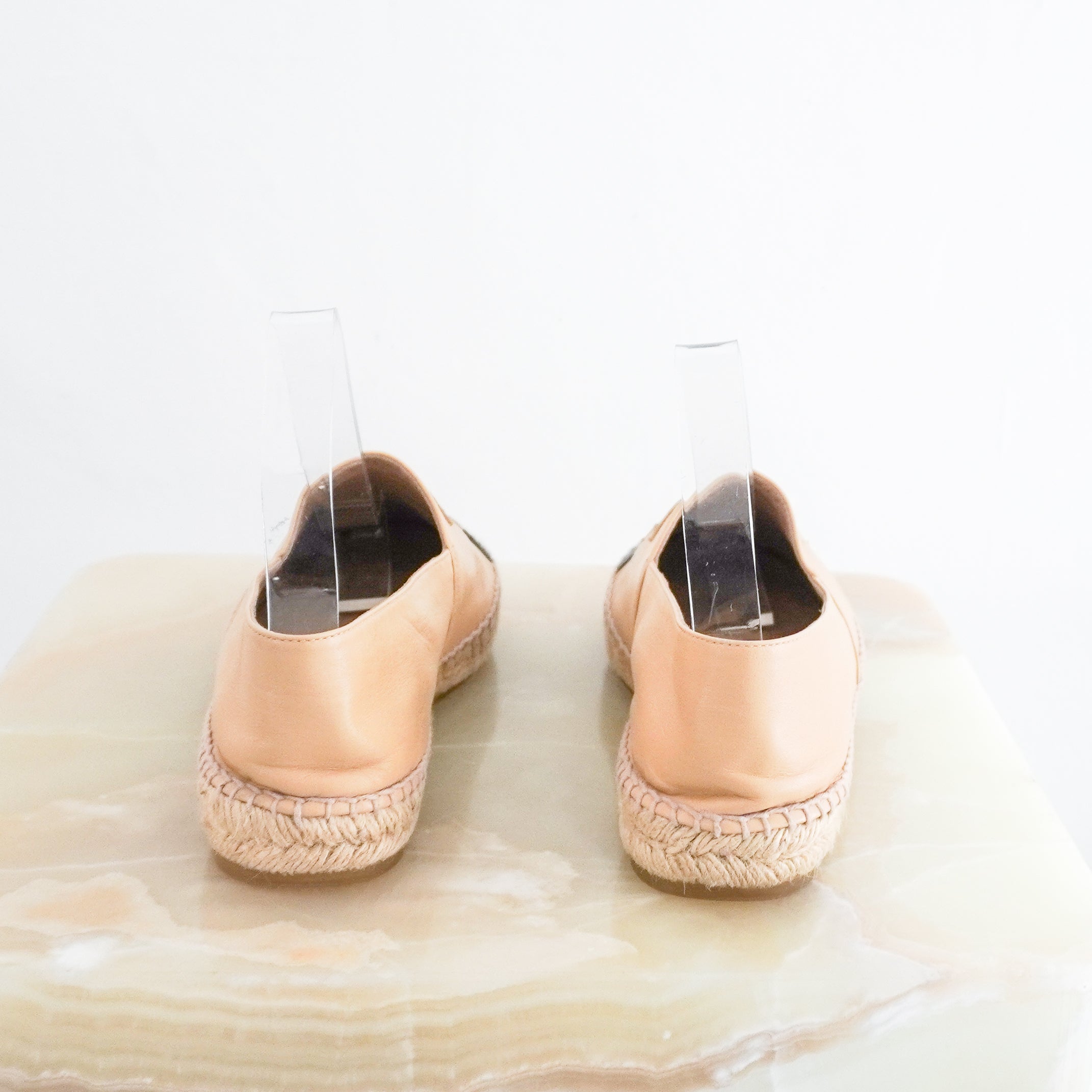 Back photo Chanel Nude Leather CC Espadrilles