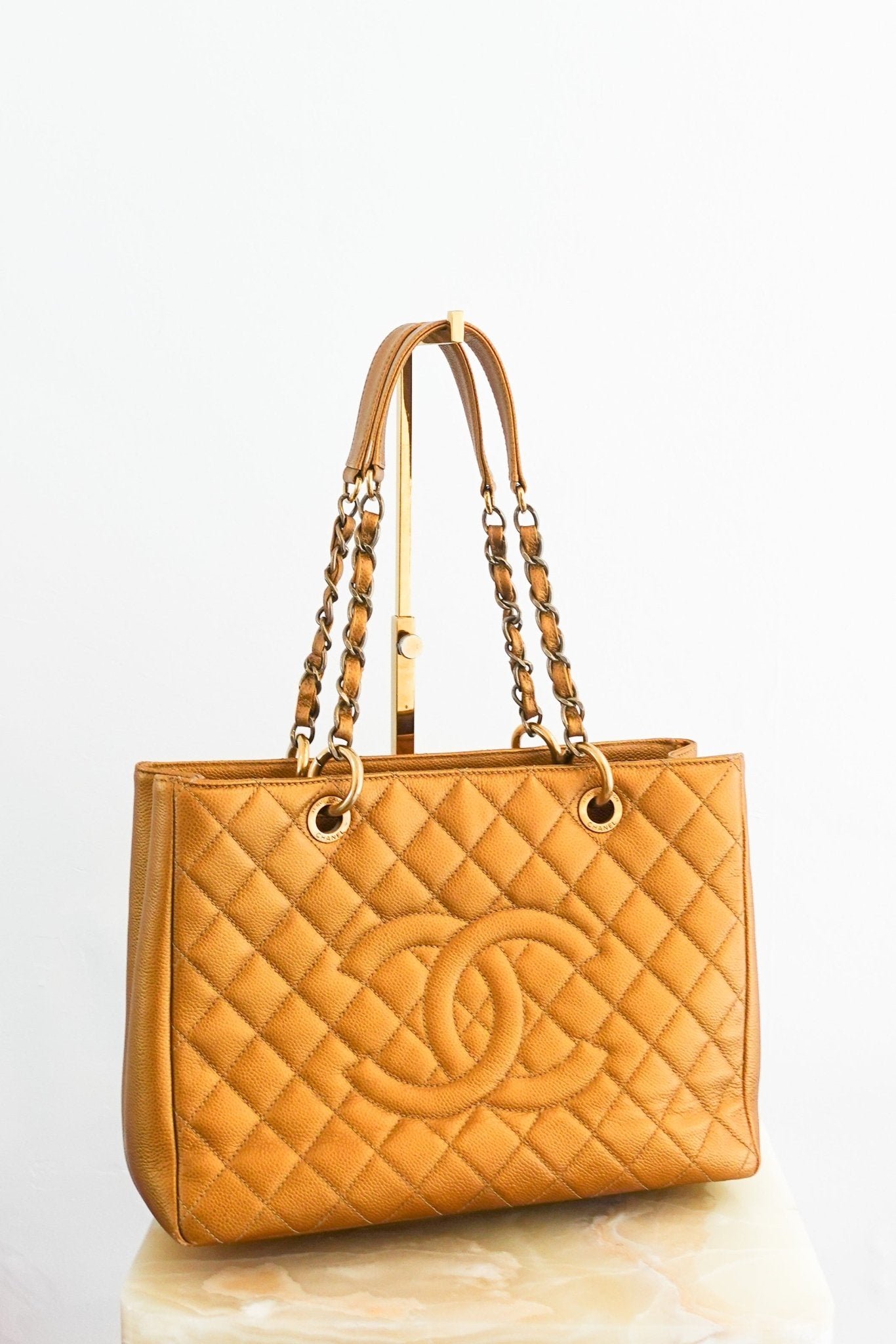 Chanel Grand Quilted Caviar Leather Gold Shopper bag RRP £5.2K | Authentic Preloved - Reloved Again