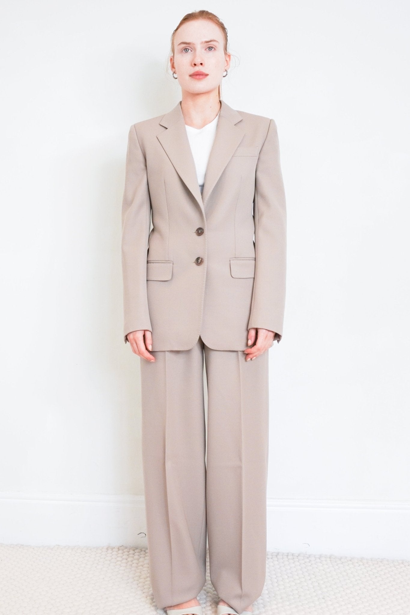 Chloe Beige Tailored Suit RRP £2000 | Authentic Preloved - Reloved Again