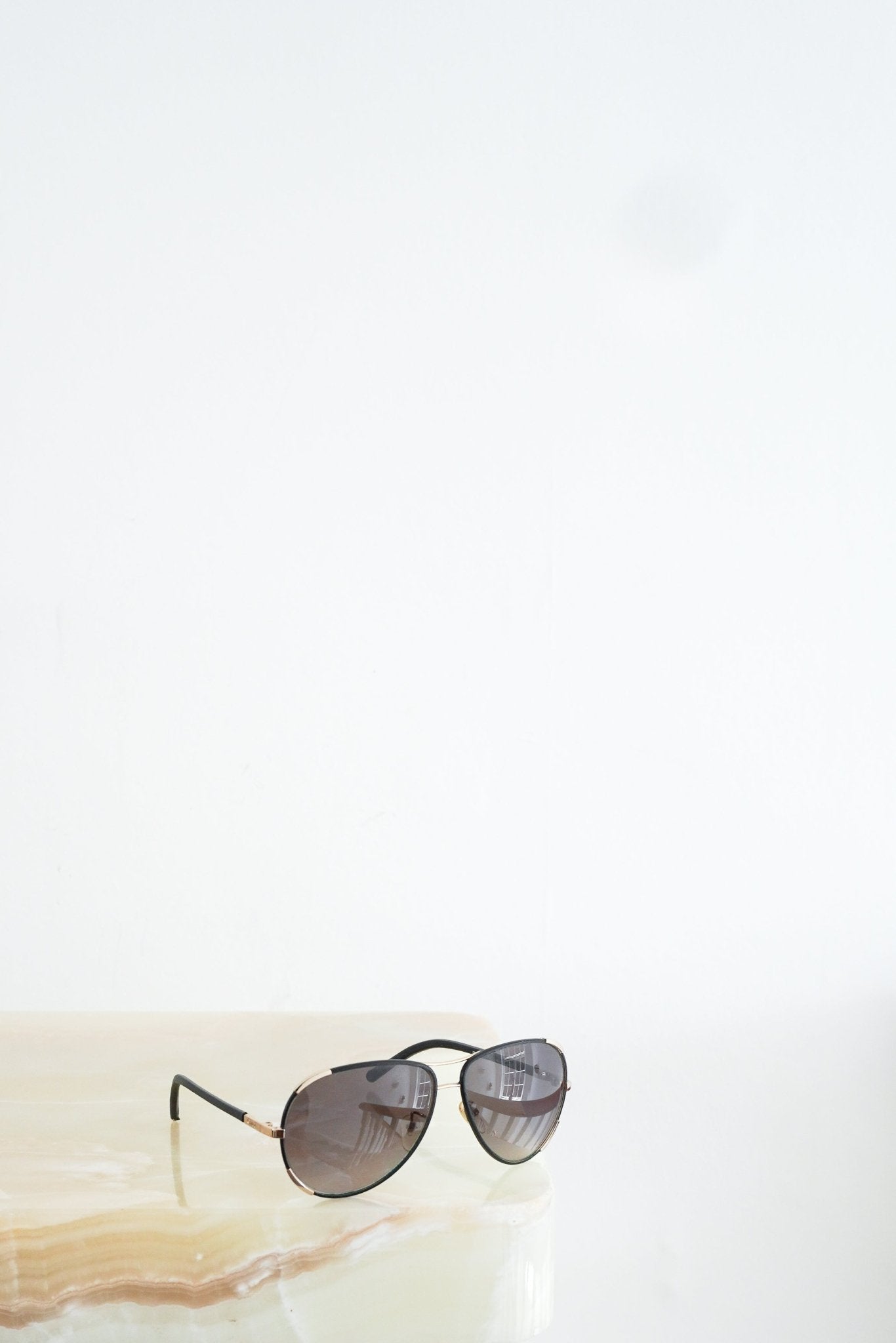 Chloe Black Leather Trim Sunglasses RRP £210 | Authentic Preloved - Reloved Again