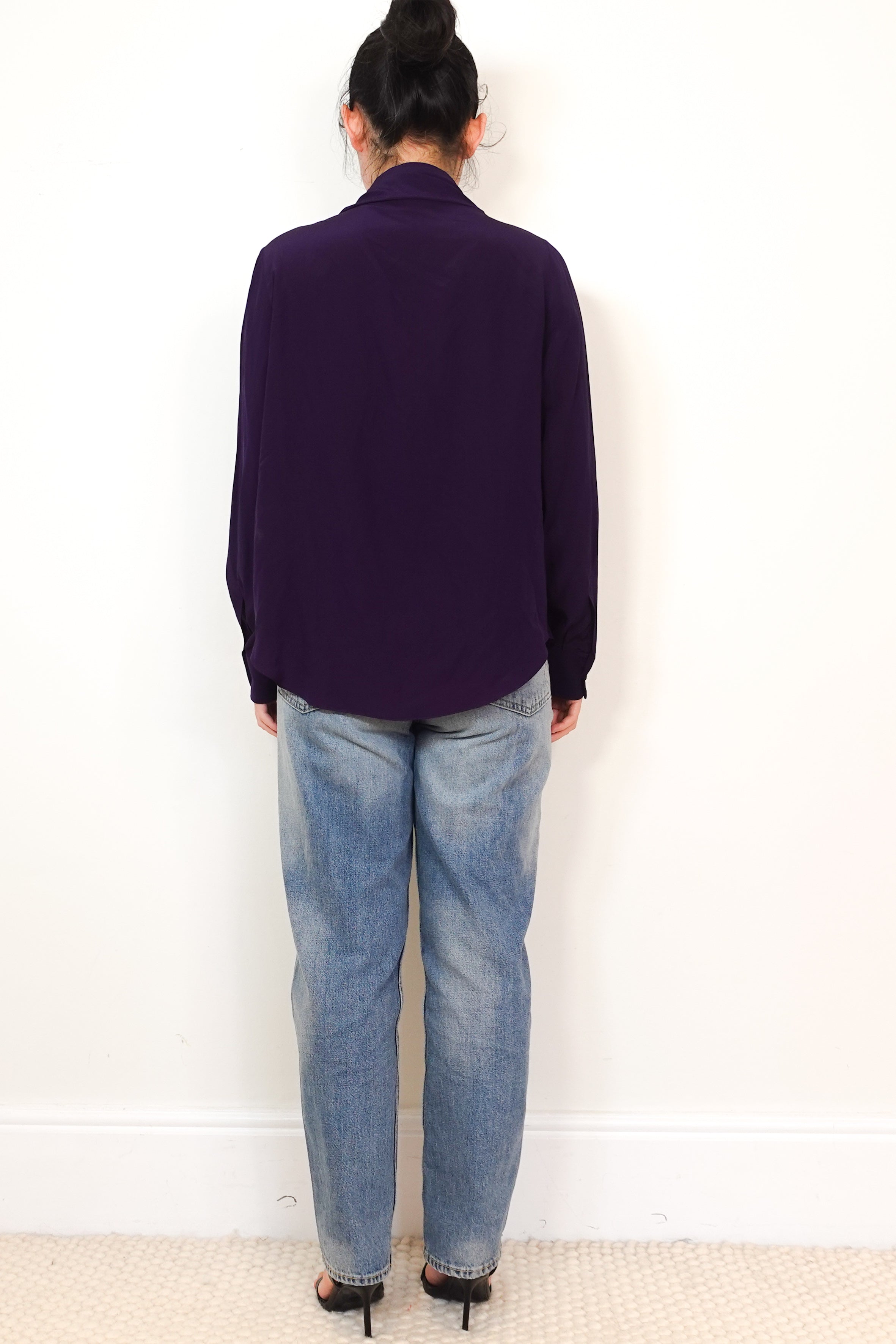 Chloe-Eden-Purple-Silk-Asymmetrical-Button-Blouse-back-picture-Chelsea-London
