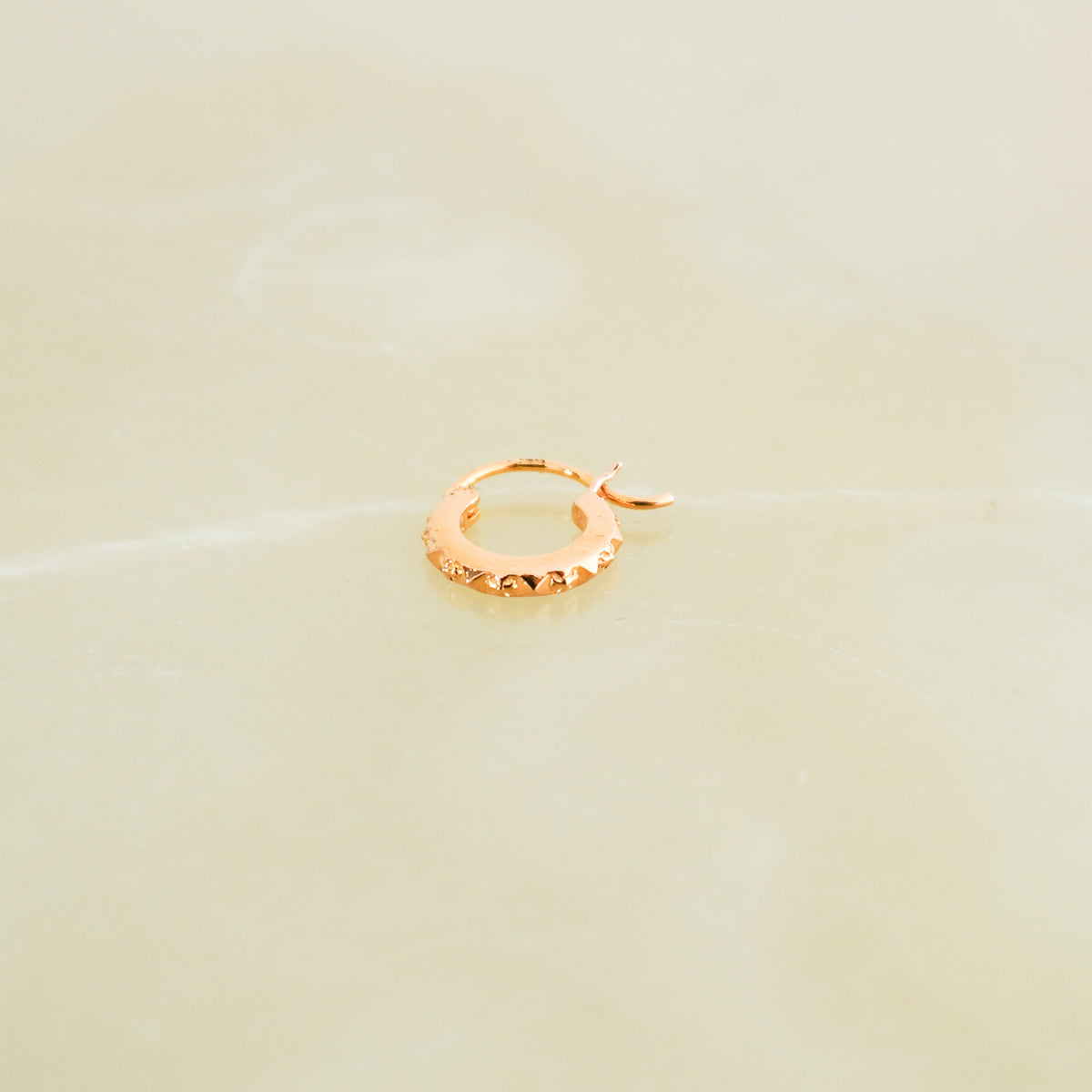 Chrome Hearts Plus Punk Single Gold Hoop