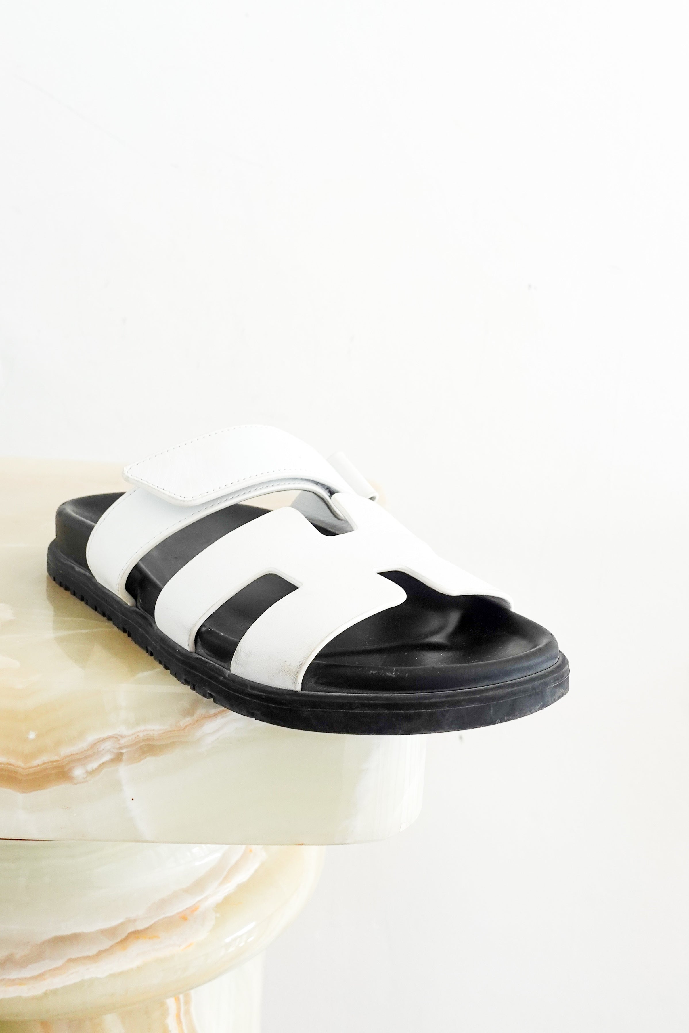 Chypre White Sandals RRP £760 | Authentic Preloved
