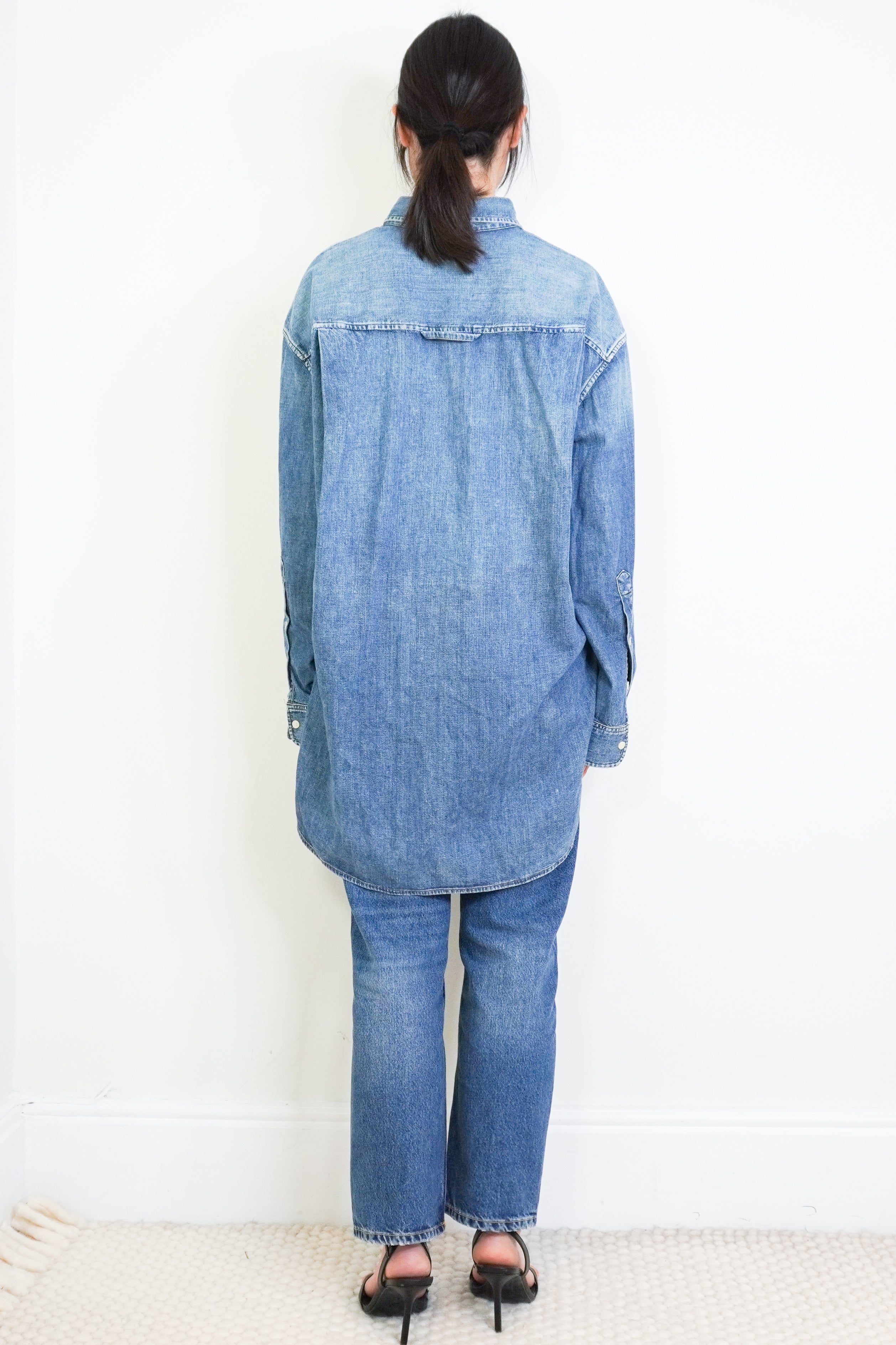 Citizens-of-Humanity-Blue-Denim-Shirt-back-picture-Chelsea-London