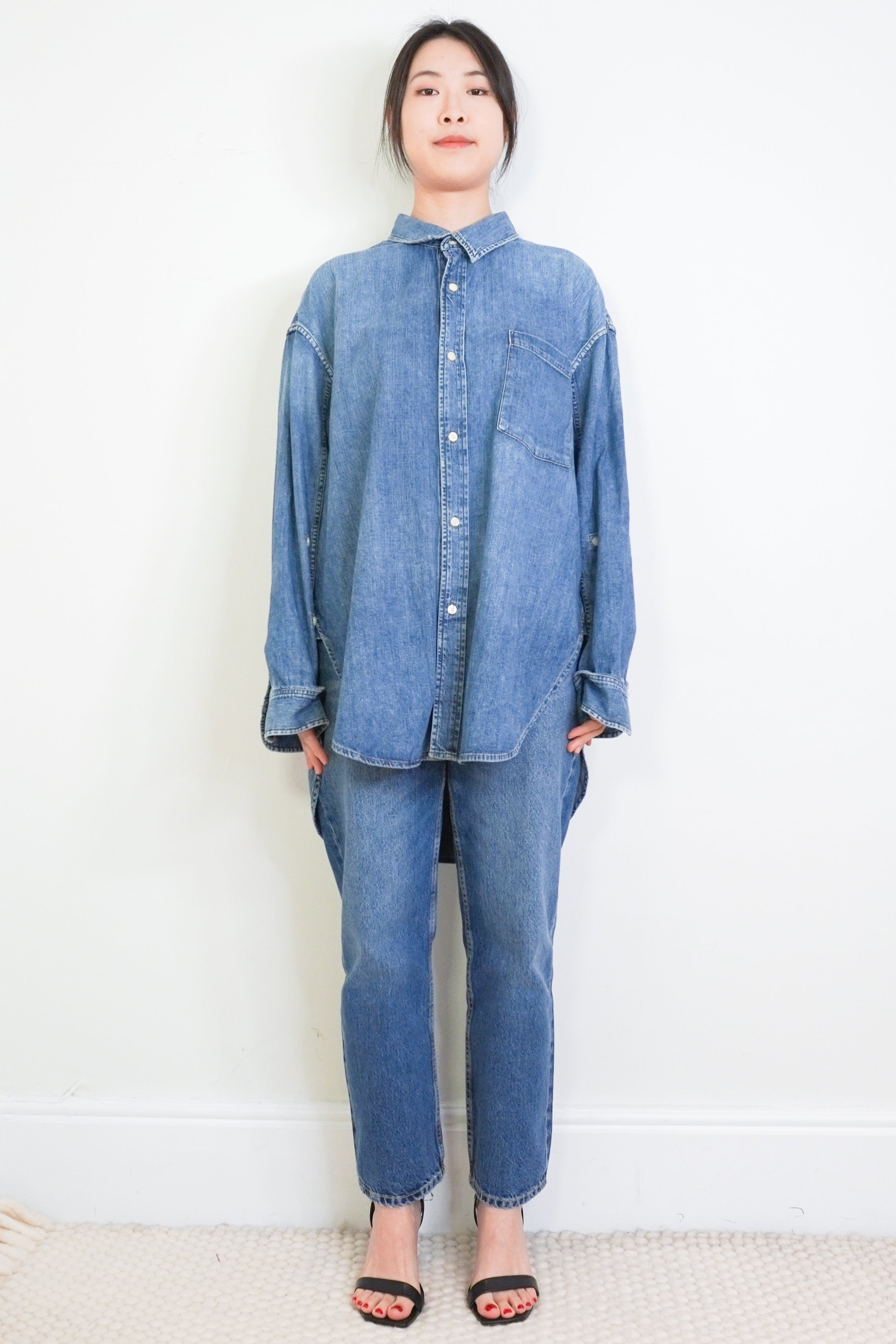 Citizens-of-Humanity-Blue-Denim-Shirt-front-picture-Chelsea-London