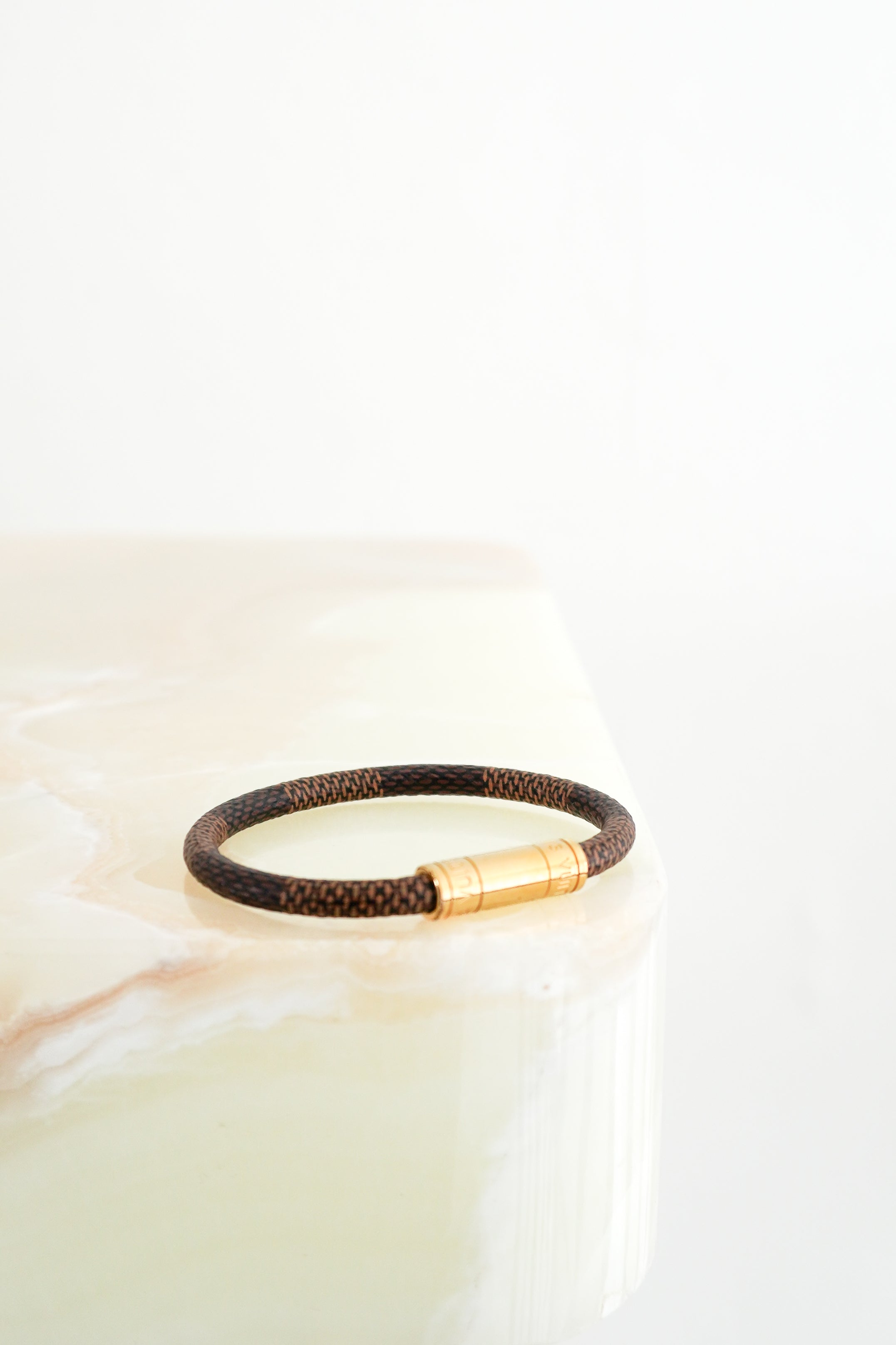Current Season Louis Vuitton Keep It Damier Ebene Bracelet front photo chelsea london