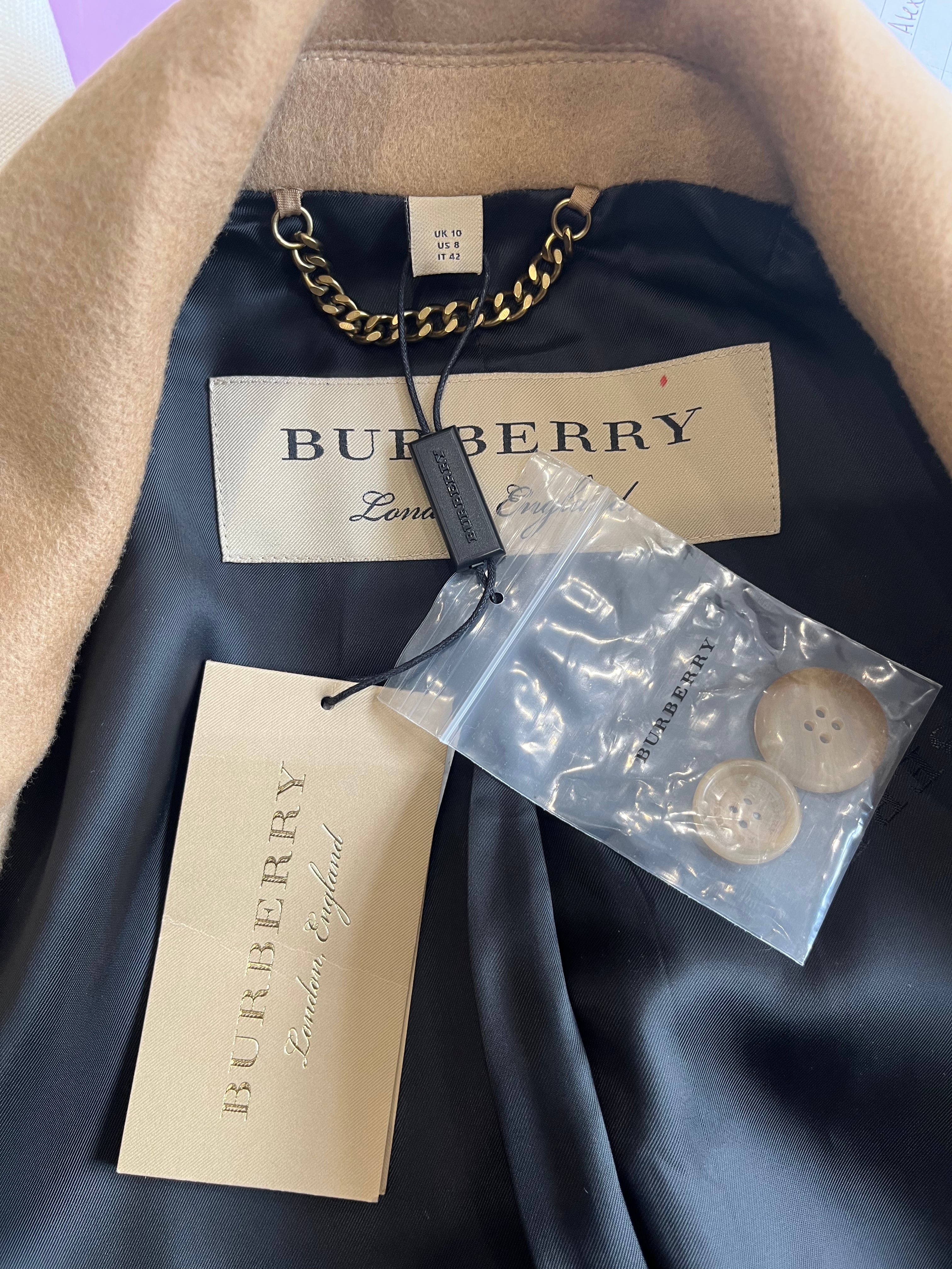 NEW Burberry Fellhurst Wool and Cashmere Coat (RRP £1150) | Authentic Preloved