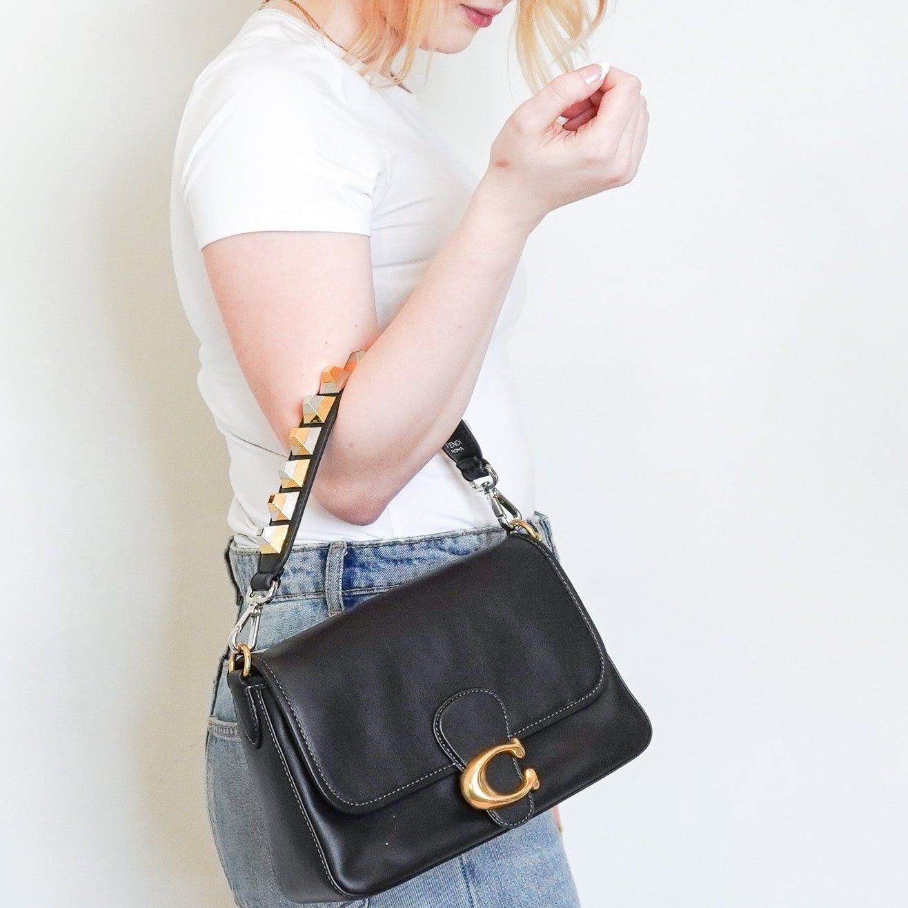 Fendi Mini Black Bag Strap | Authentic Preloved FINAL SALE - Reloved Again