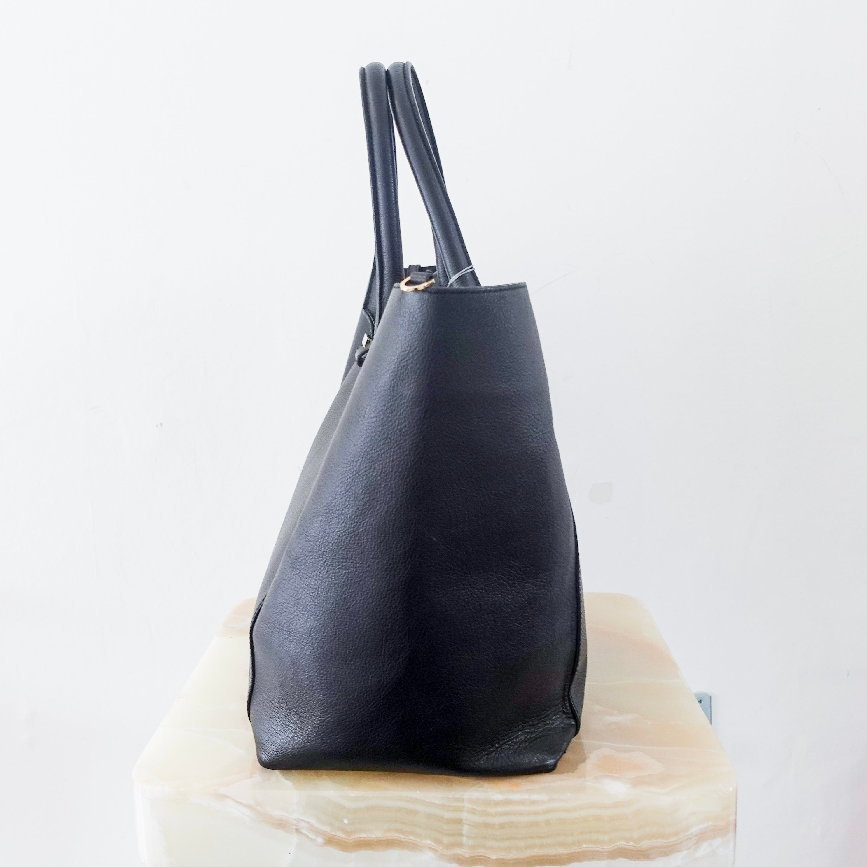 Black leather tote bag RRP £1199