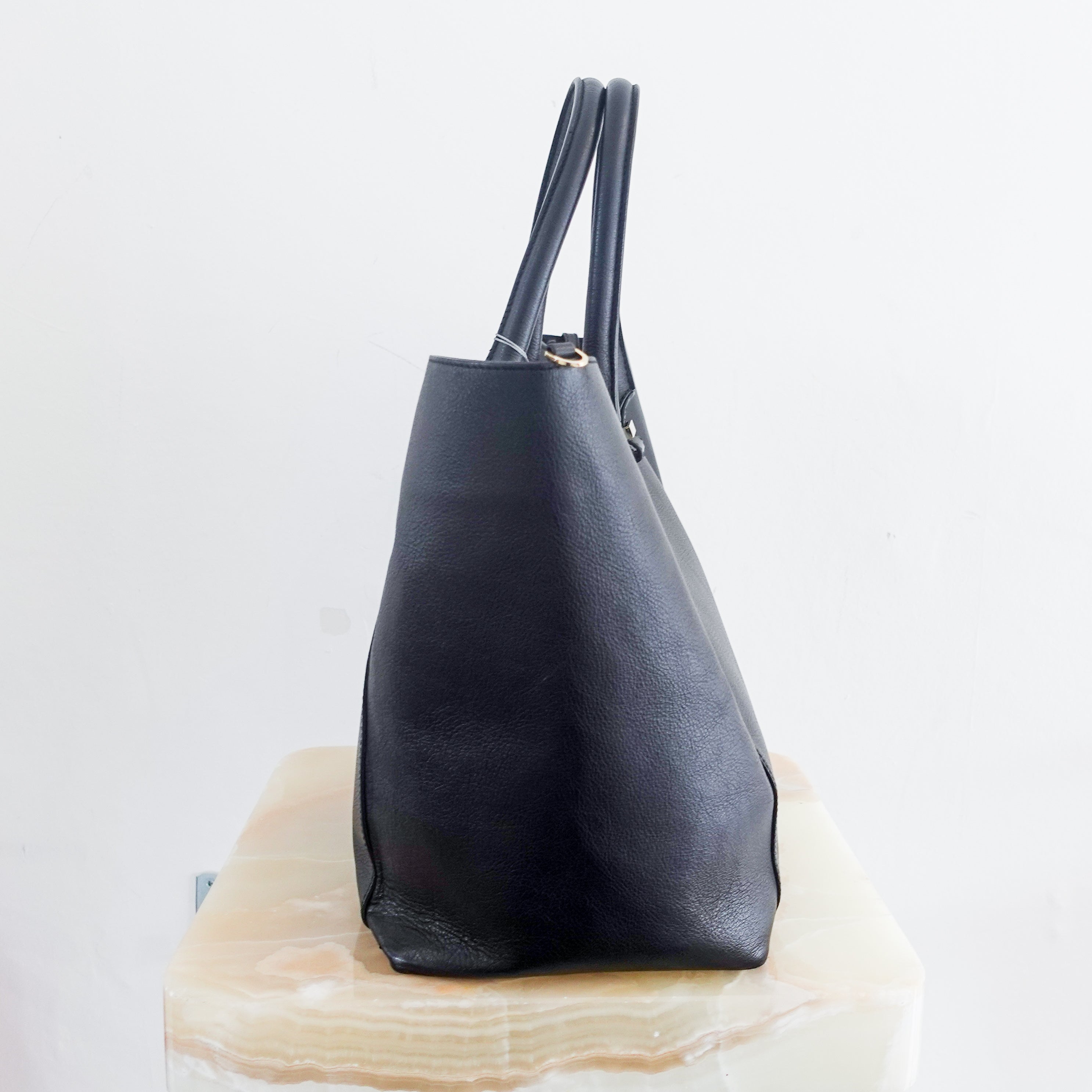 Black leather tote bag RRP £1199