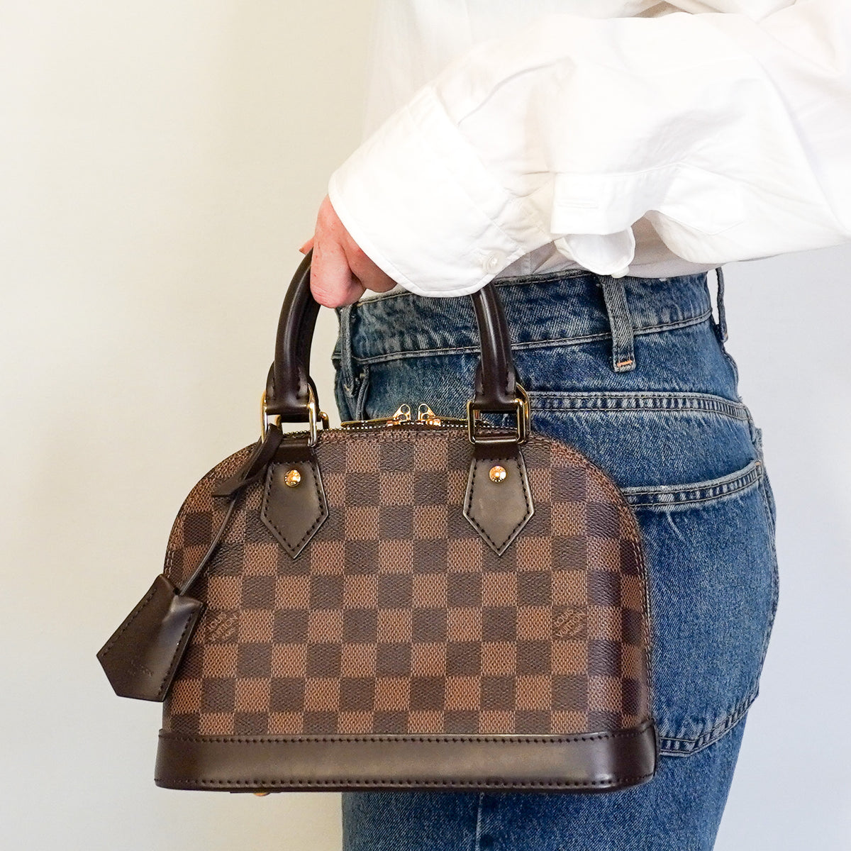 Louis Vuitton Alma BB Bag in Damier Ebene Canvas (RRP £1480) | Authentic Preloved