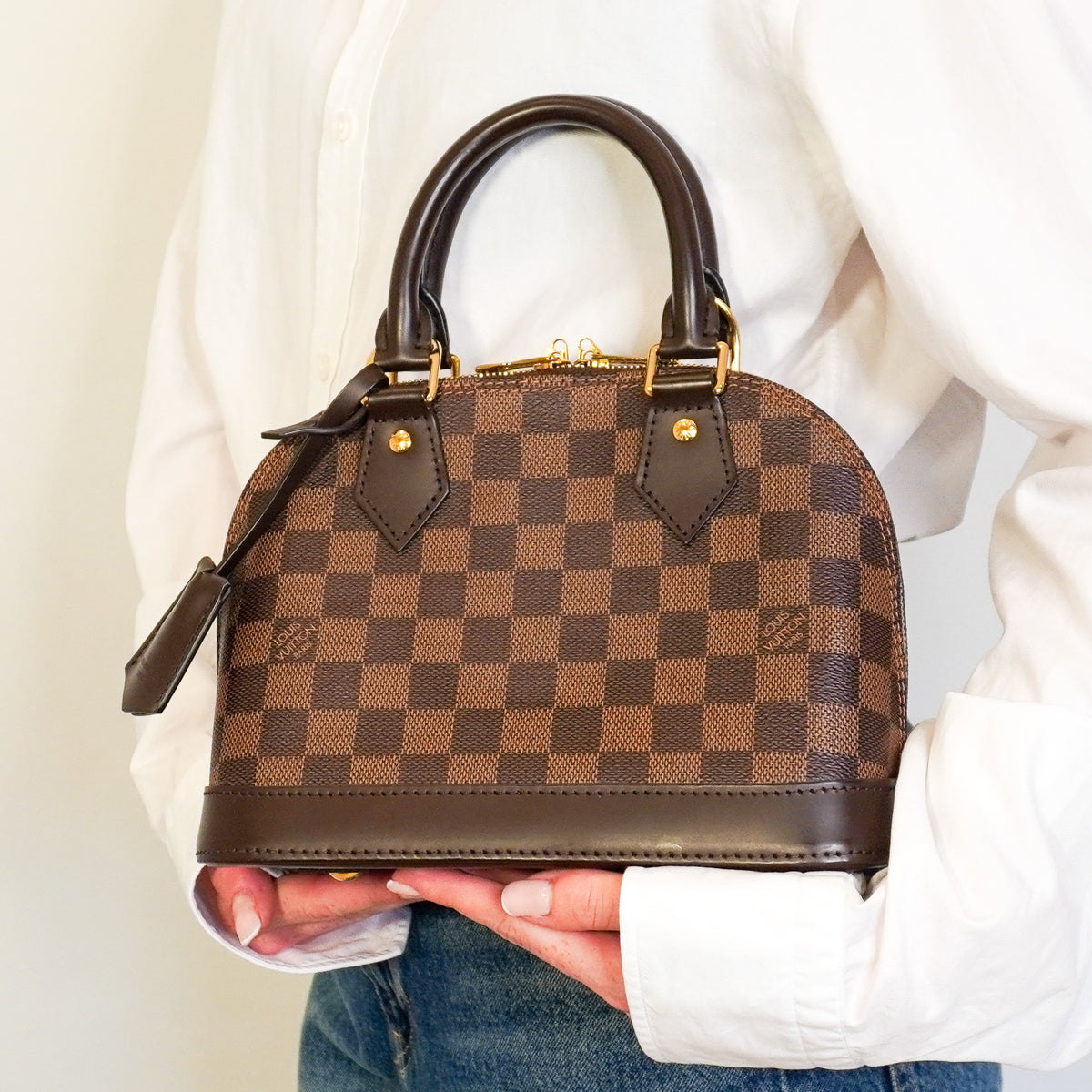 Louis Vuitton Alma BB Bag in Damier Ebene Canvas (RRP £1480) | Authentic Preloved