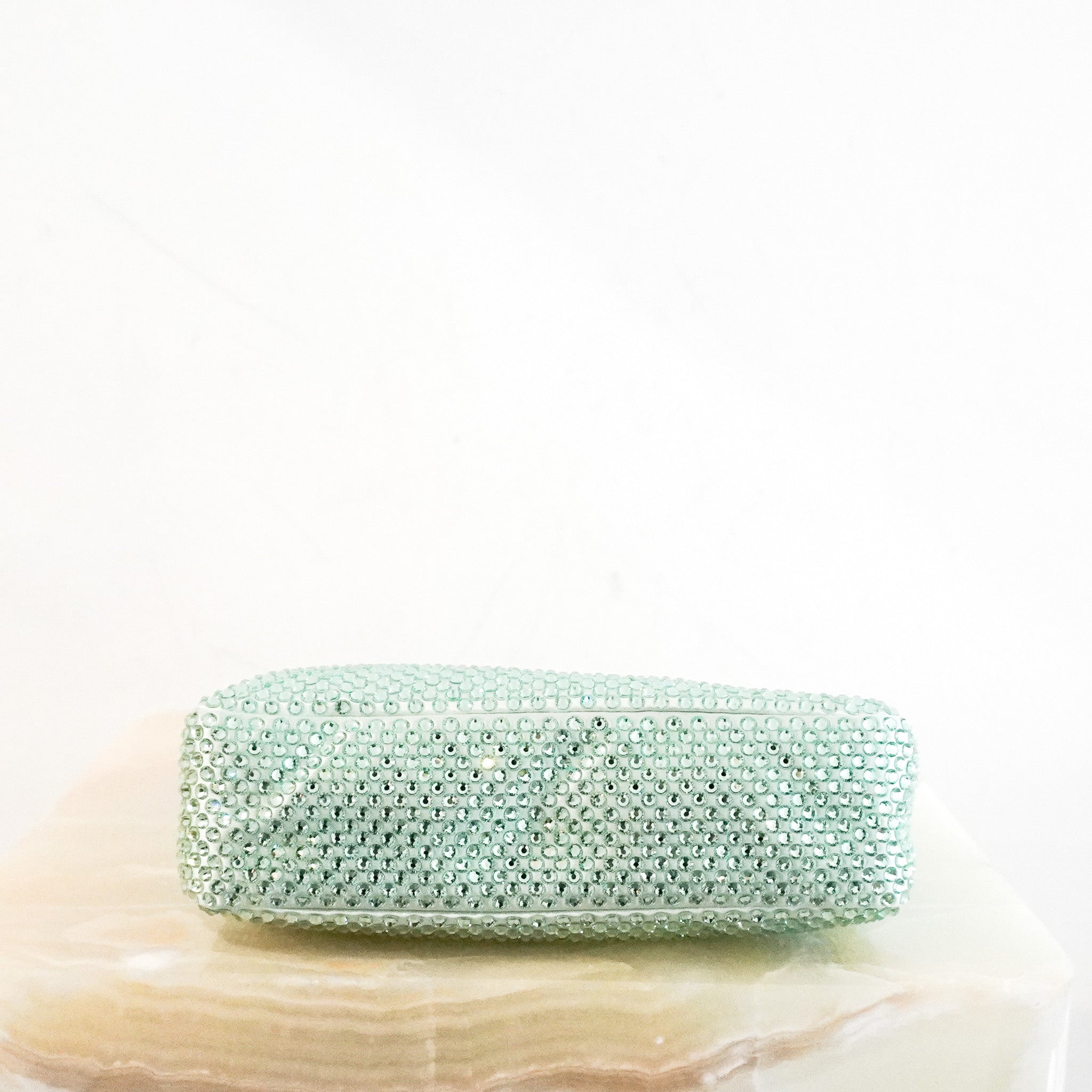 Prada Re - Edition 2000 Green Crystal Satin Bag RRP £1980 | Authentic Preloved - Reloved Again