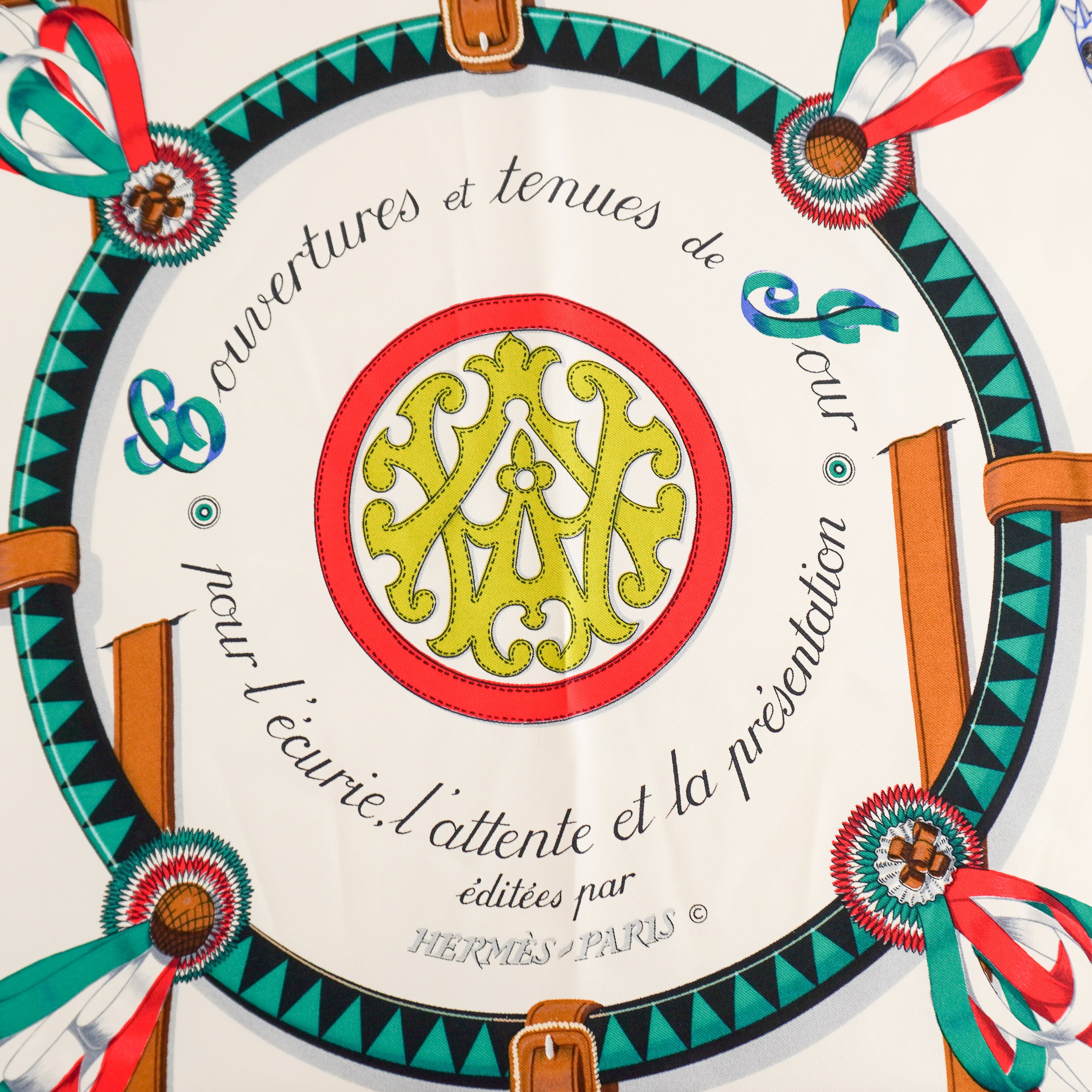 Hermès Couvertures et Tenues de Jour Carré 90 Silk Scarf (RRP £520) | Authentic Preloved FINAL SALE