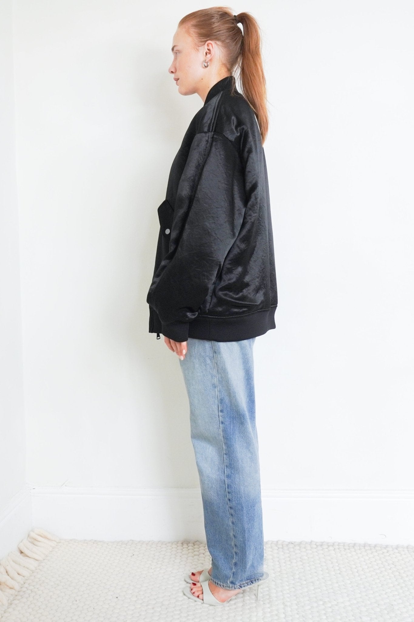 NEW MaxMara Leisure Black Bomber Jacket RRP £250 | Authentic Preloved - Reloved Again