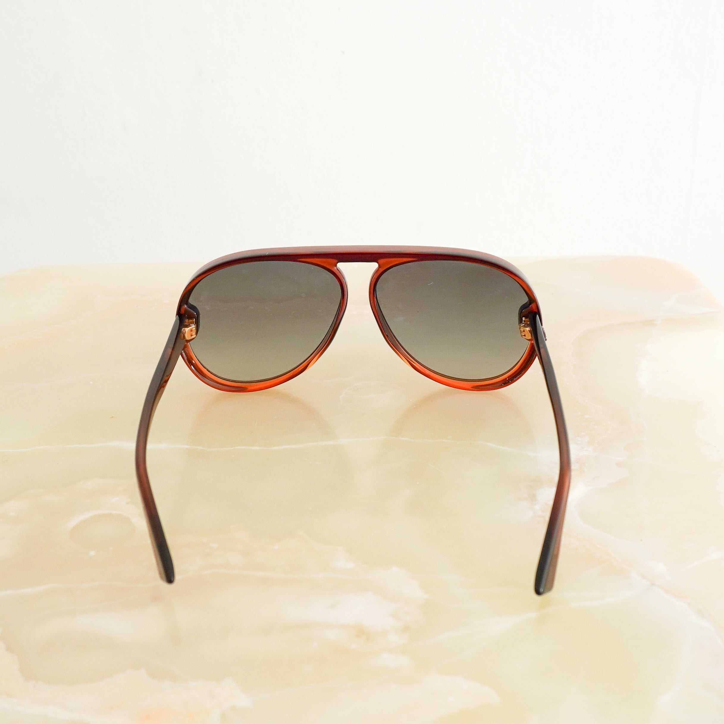 Christian Dior 12/S1 Aviator Sunglasses in Brown Crystal (RRP £380) | Authentic Preloved FINAL SALE