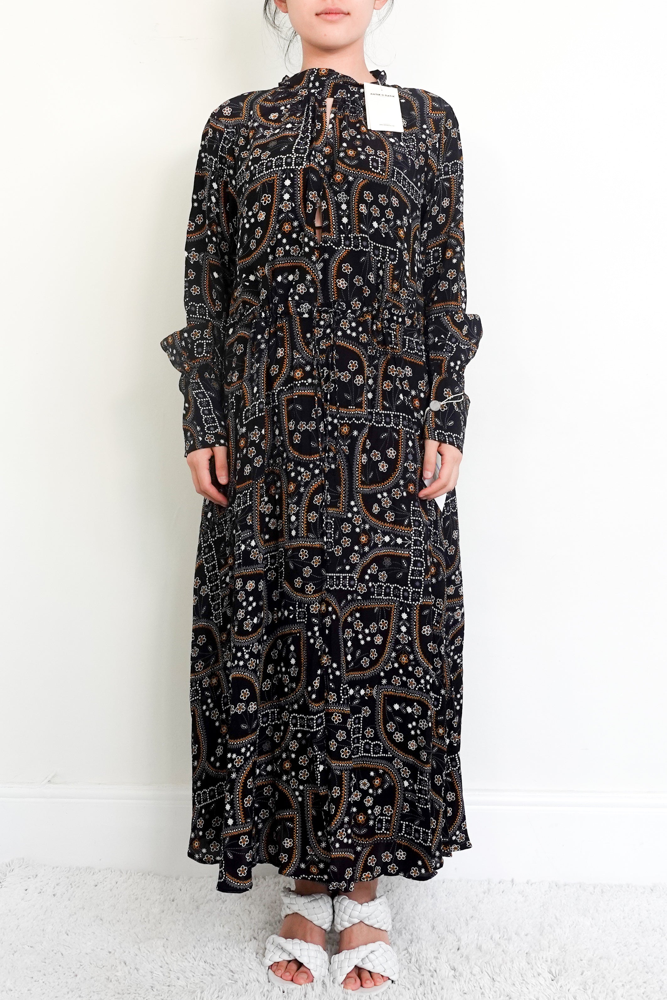 Multi-coloured floral maxi dress RRP £250
