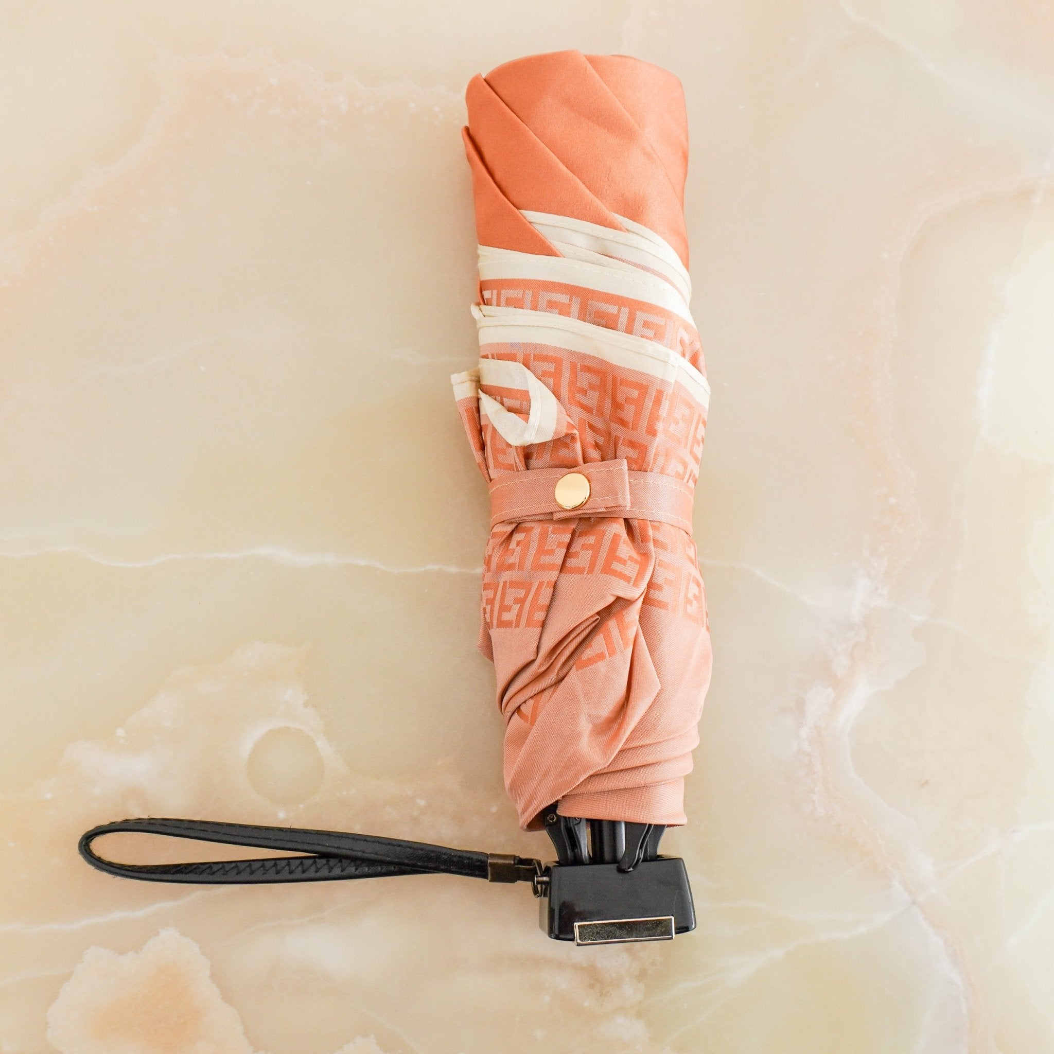 Fendi Orange FF Logo Folding Umbrella (RRP £400) | Authentic Preloved FINAL SALE - Reloved Again