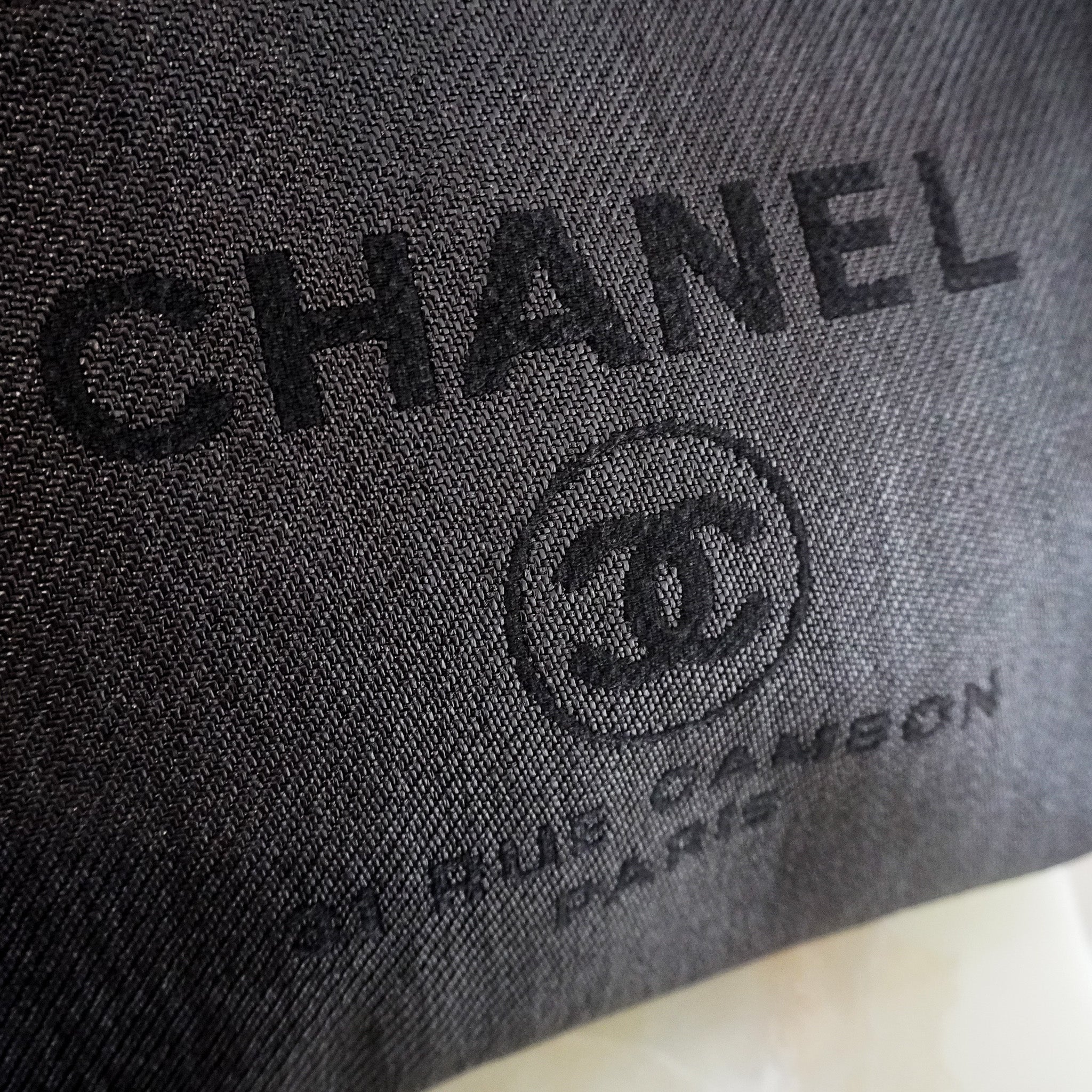 Chanel Black and White Canvas Deauville Tote Bag RRP £3800 | Authentic Preloved - Reloved Again