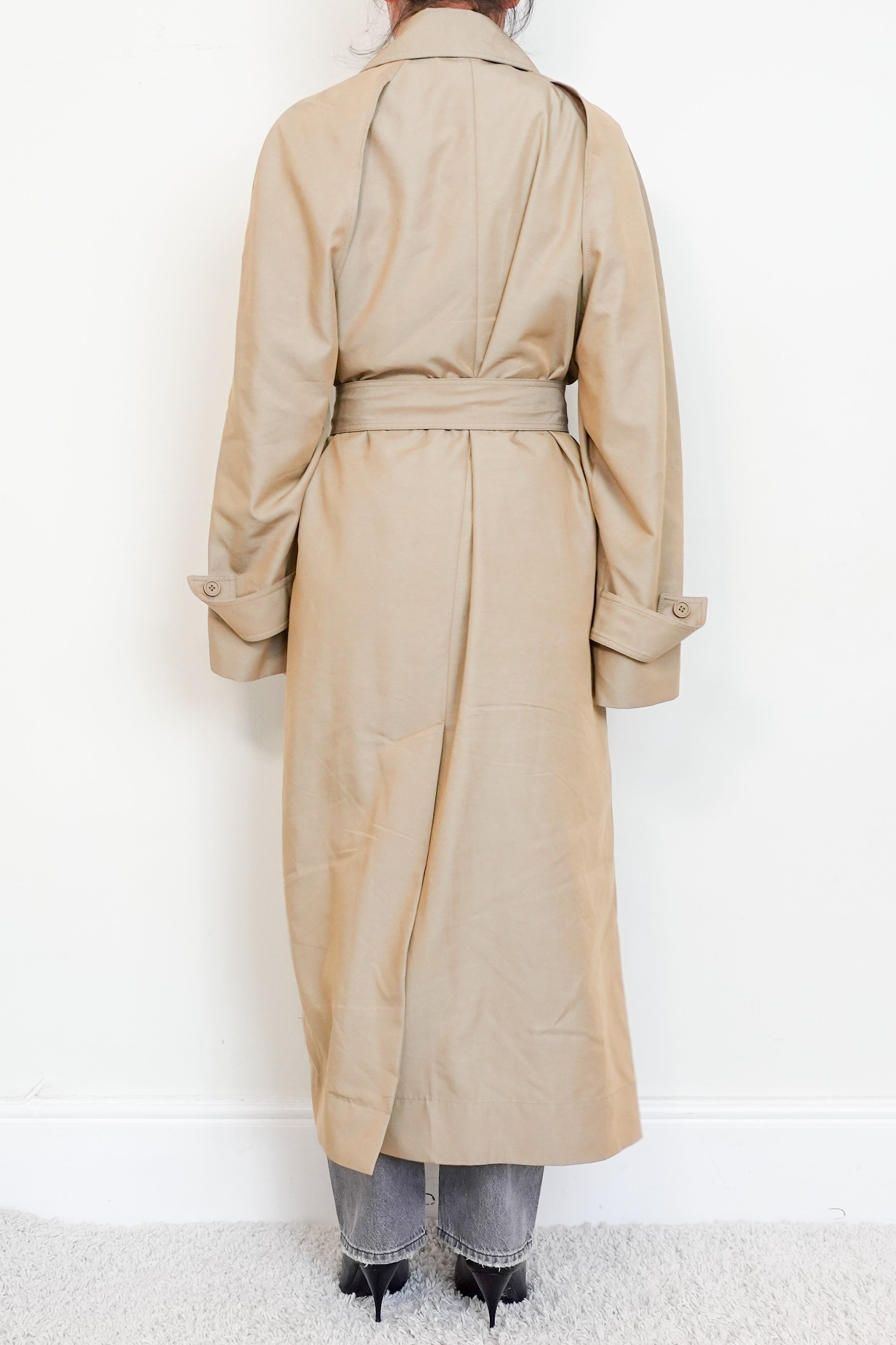 The Frankie Shop Astoria Cutout Trench Coat RRP £300 | Authentic Preloved